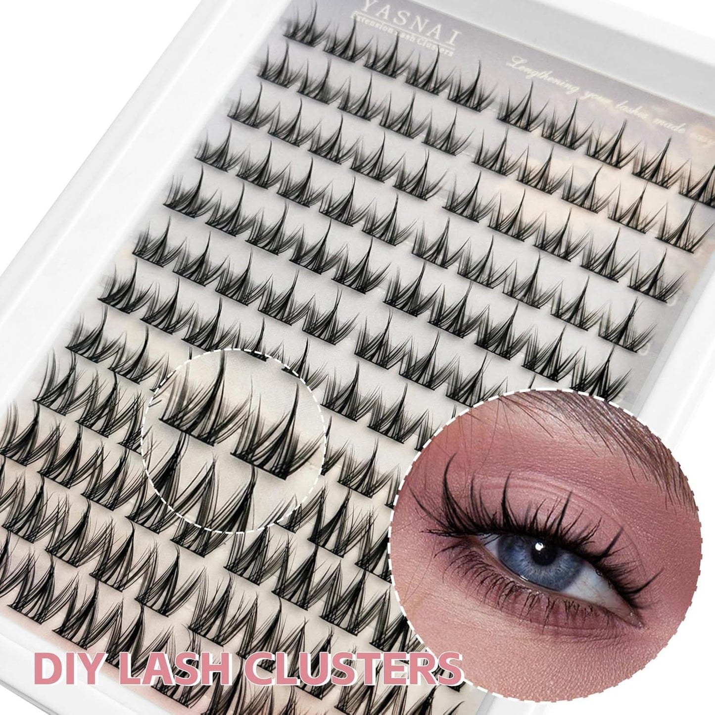 Manga Eyelash Clusters - 120 Pcs Short Spiky Extensions | C Curvature 10/12/14MM Anime Style