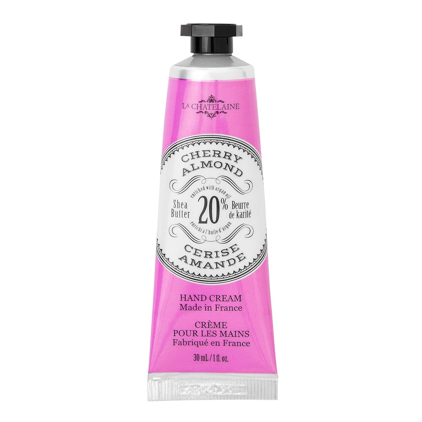 La Chatelaine Shea Butter Hand Cream - Organic Argan Oil, Moisturizing & Nourishing | Travel Size 1 oz/30ml - Amber Cashmere
