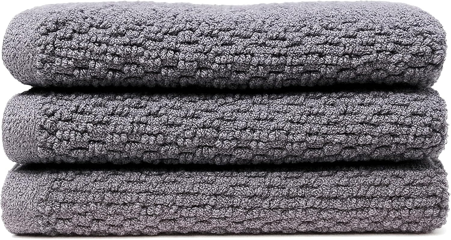Luxury Cotton Washcloths - Ultra Soft & Super Absorbent Terry Towels | 12x12 MultiPack in China Blue