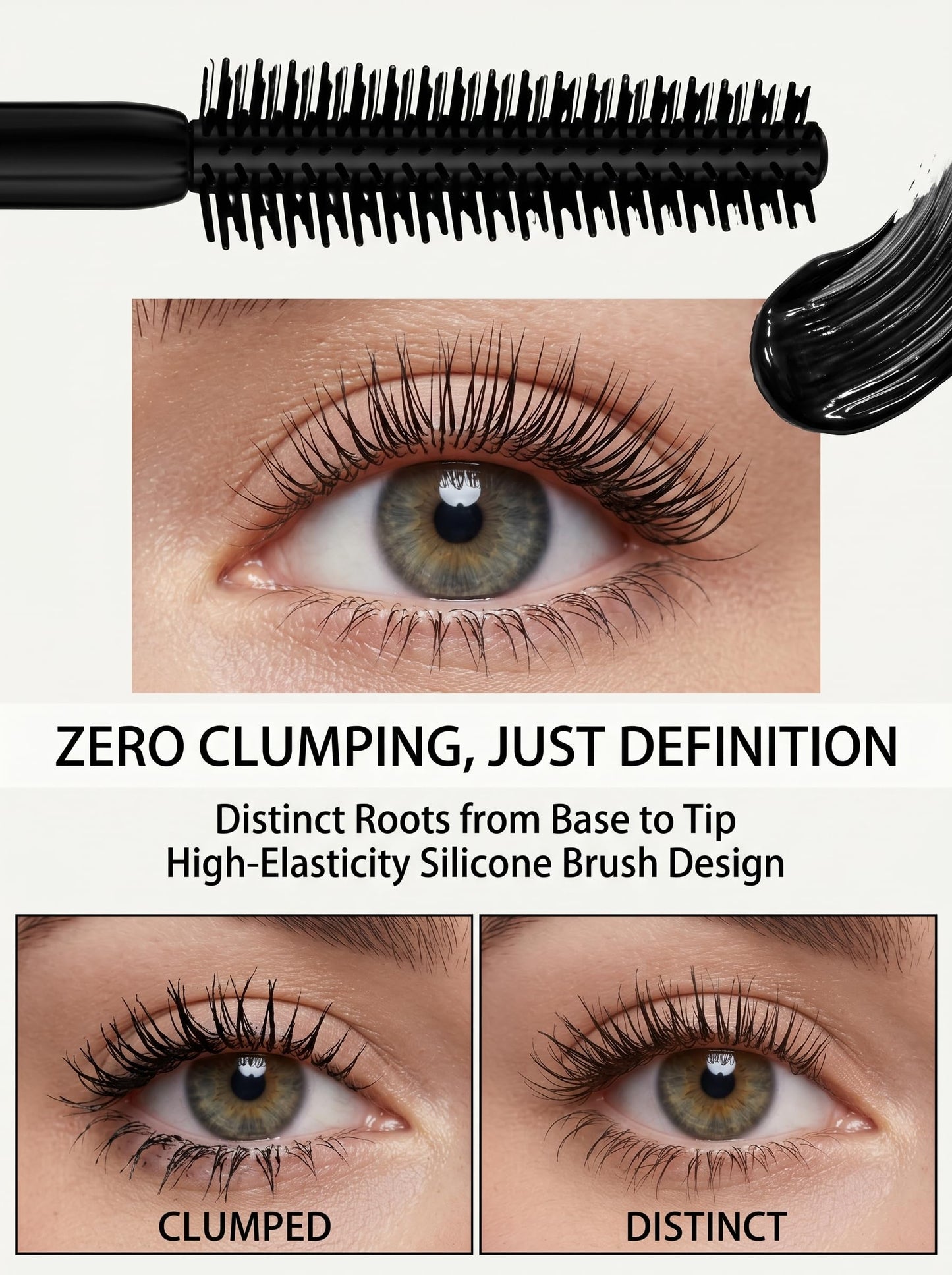 2 Packs My Amazing Lash Mascara - Waterproof Long Lashing Tubing Mascara, Tube Mascara Smudge Proof, Lightweight No Clump, Easy Removal, Precision Brush Black