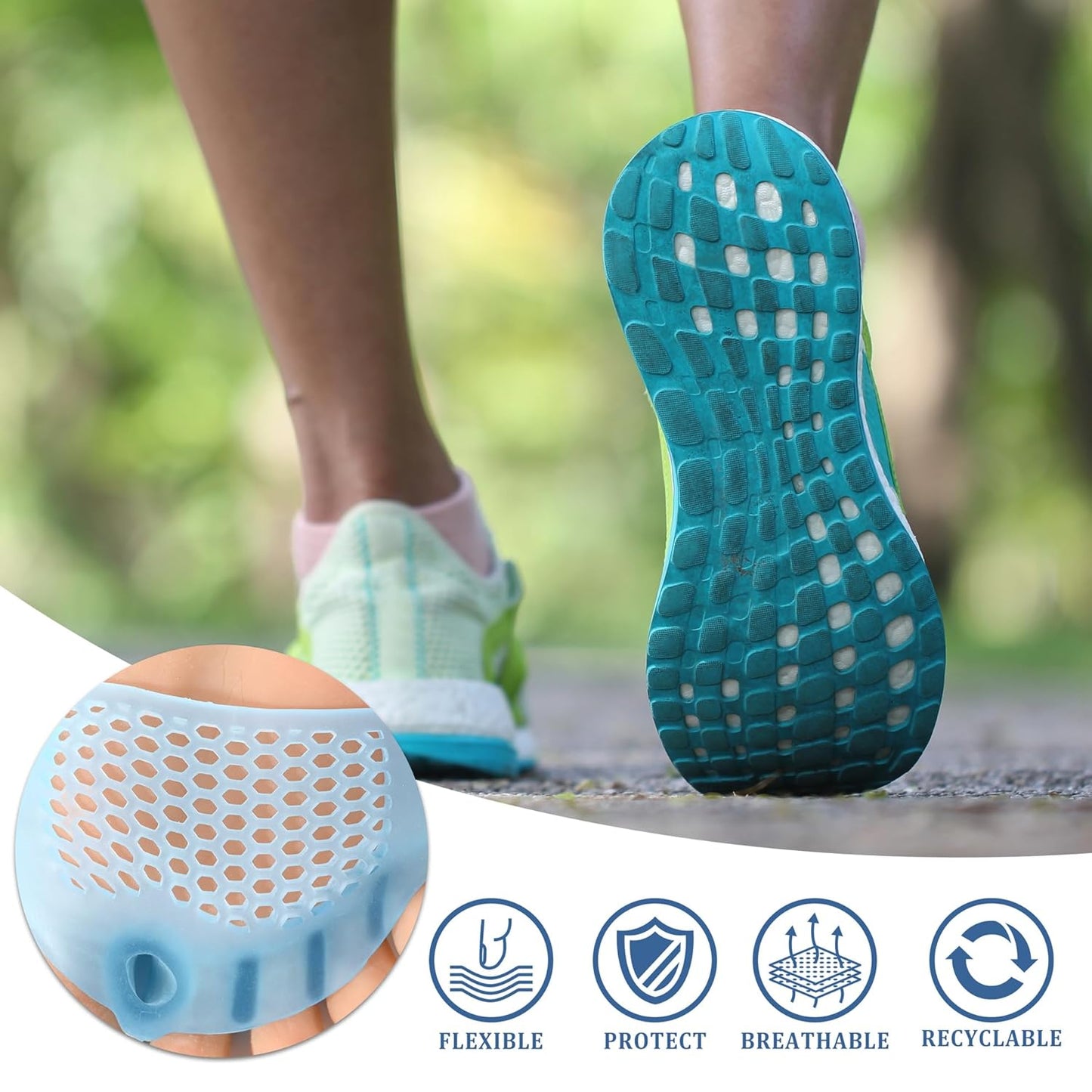 Zivyes Silicone Toe Separators - 4 Pairs for Bunion Relief & Toe Spreading | Unisex Comfort