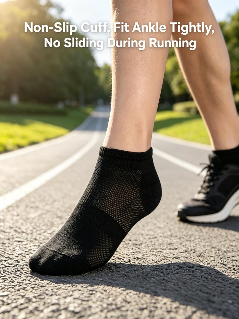 6 Pairs Low Cut Ankle Socks for Women Men, Silicone Anti-Slip No Show Socks with Soft Breathable Cotton Cushioned Heel, Fit US Size 6-10.5/6-9.5, Black White Grey