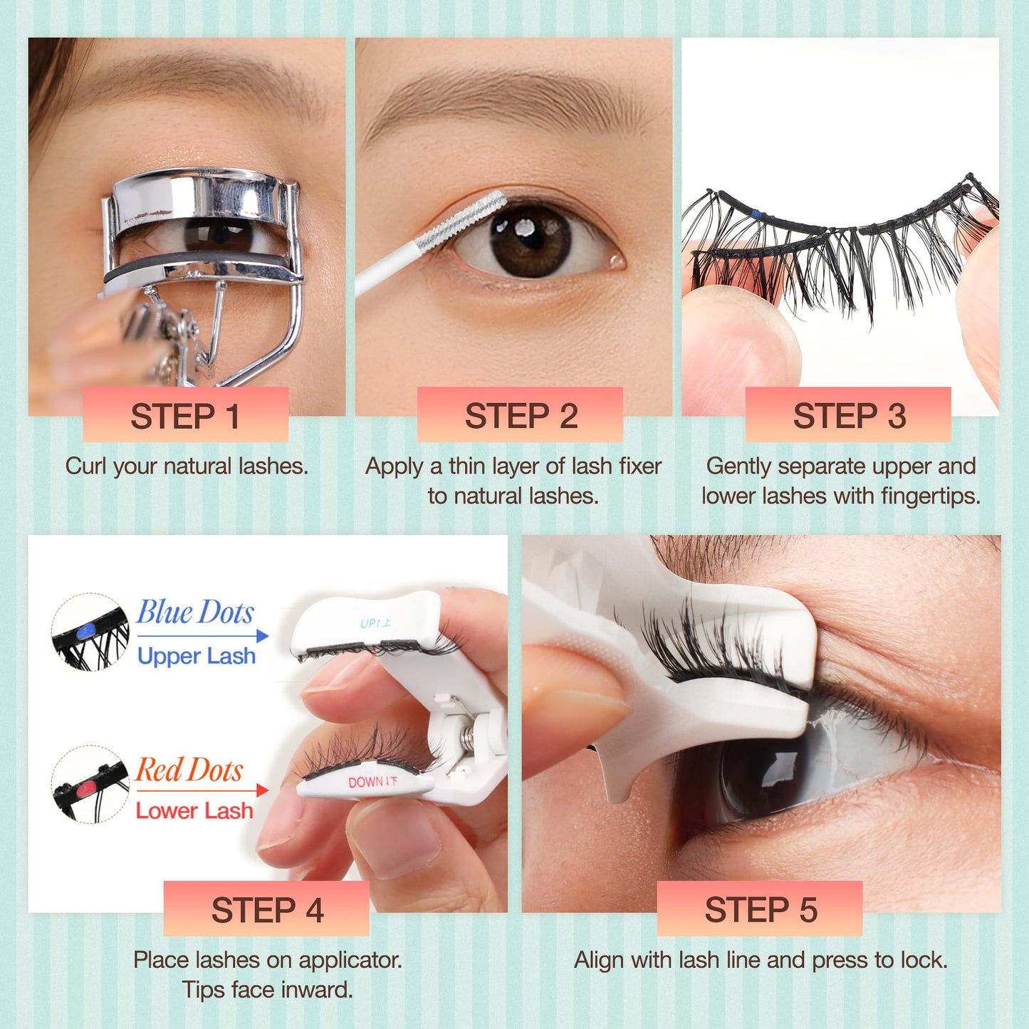 LASHVIEW Upgrade Magnetic Eyelashes with Applicator, Reusable Soft Magnetic Lashes Natural Look with 0.17mm Ultra-Thin Magnets No Glue Needed Easy to Wear and Remove-N01