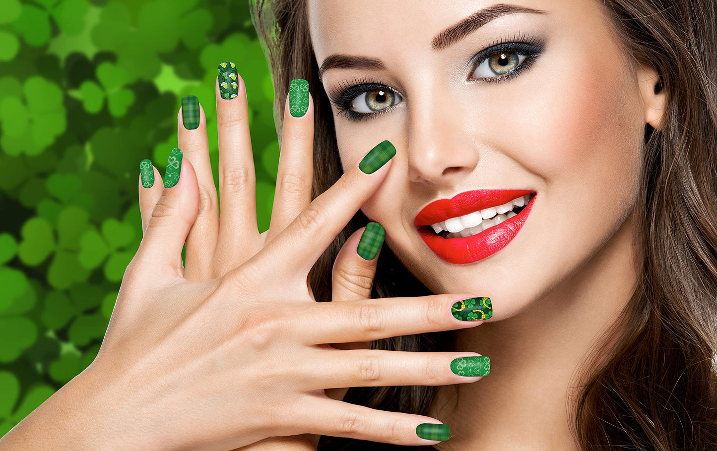 TailaiMei 12 Sheets Nail Wraps Stickers Nail Polish Strips Self-Adhesive Full Wraps 36