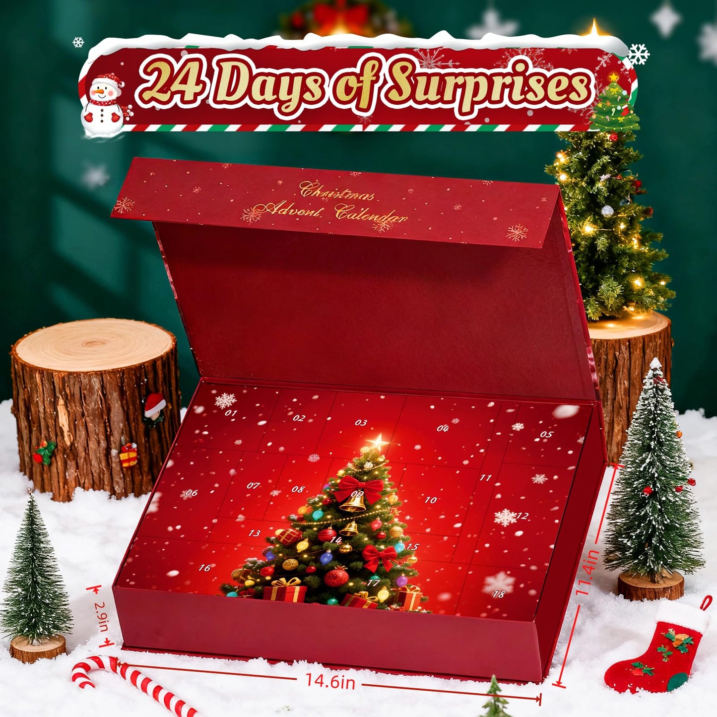 Beauty Advent Calendar 2026, Makeup Advent Calendar for Women, Teen Girls 24 Days, Bath and Body Gifts Sets, Skincare Beauty Gift