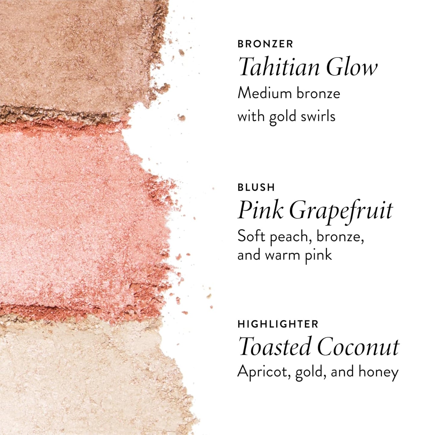Laura Geller Geller's Greatest Lift-n-Glow Baked Trio Palette | Highlighter, Blush, Bronzer for All Skin Tones
