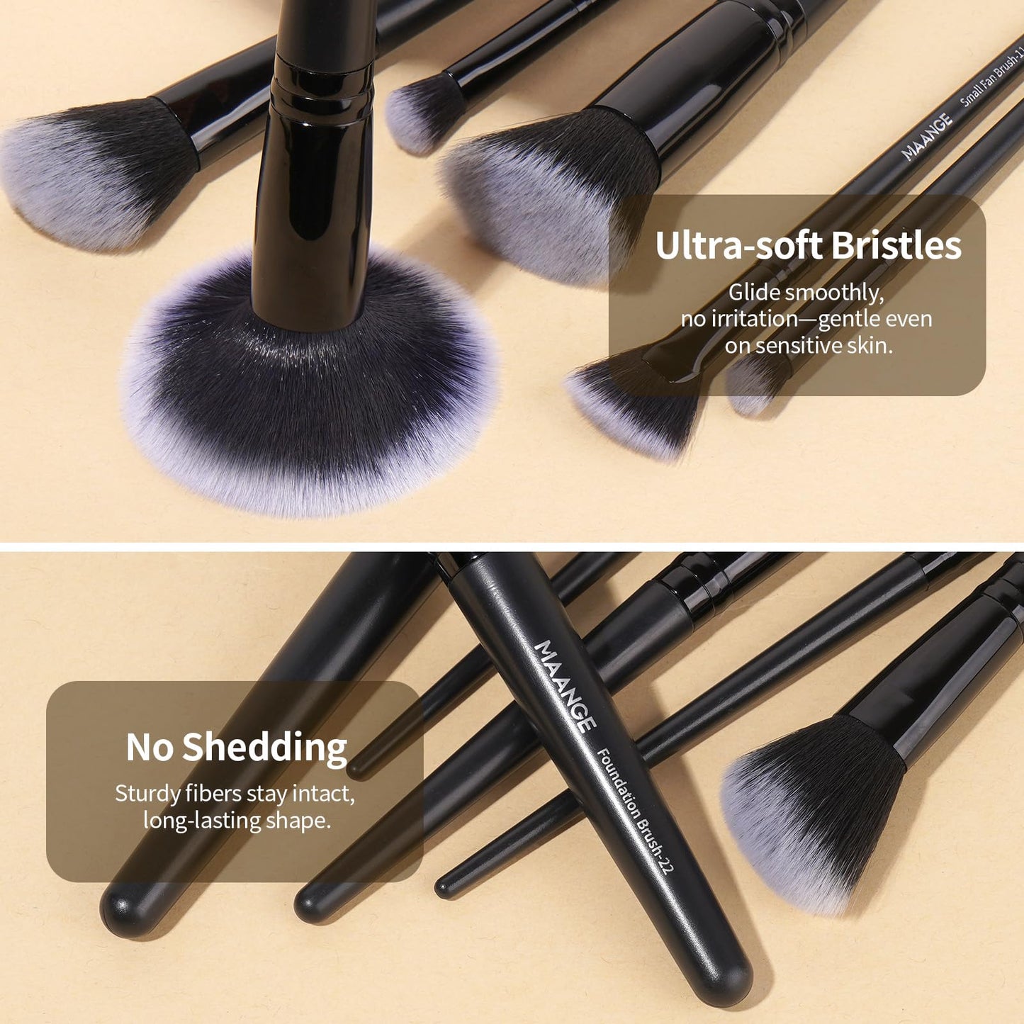 MAANGE Makeup Brush Set 51 PCS Professional Makeup Brushes Travel Make up Brush Kit