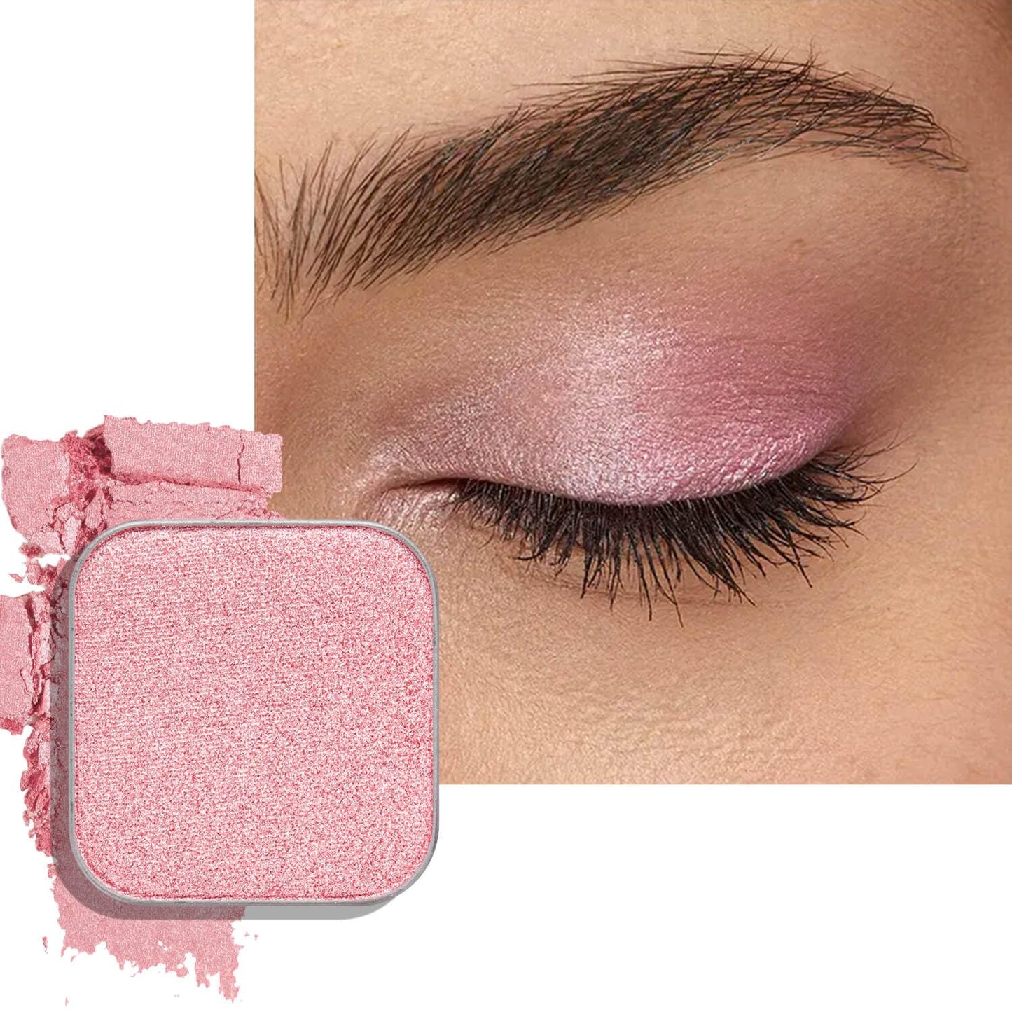 Chameleon Chrome Eyeshadow - Duochrome Lavender & Blue Reflects | Iridescent Metallic Shimmer, Bouncy Texture
