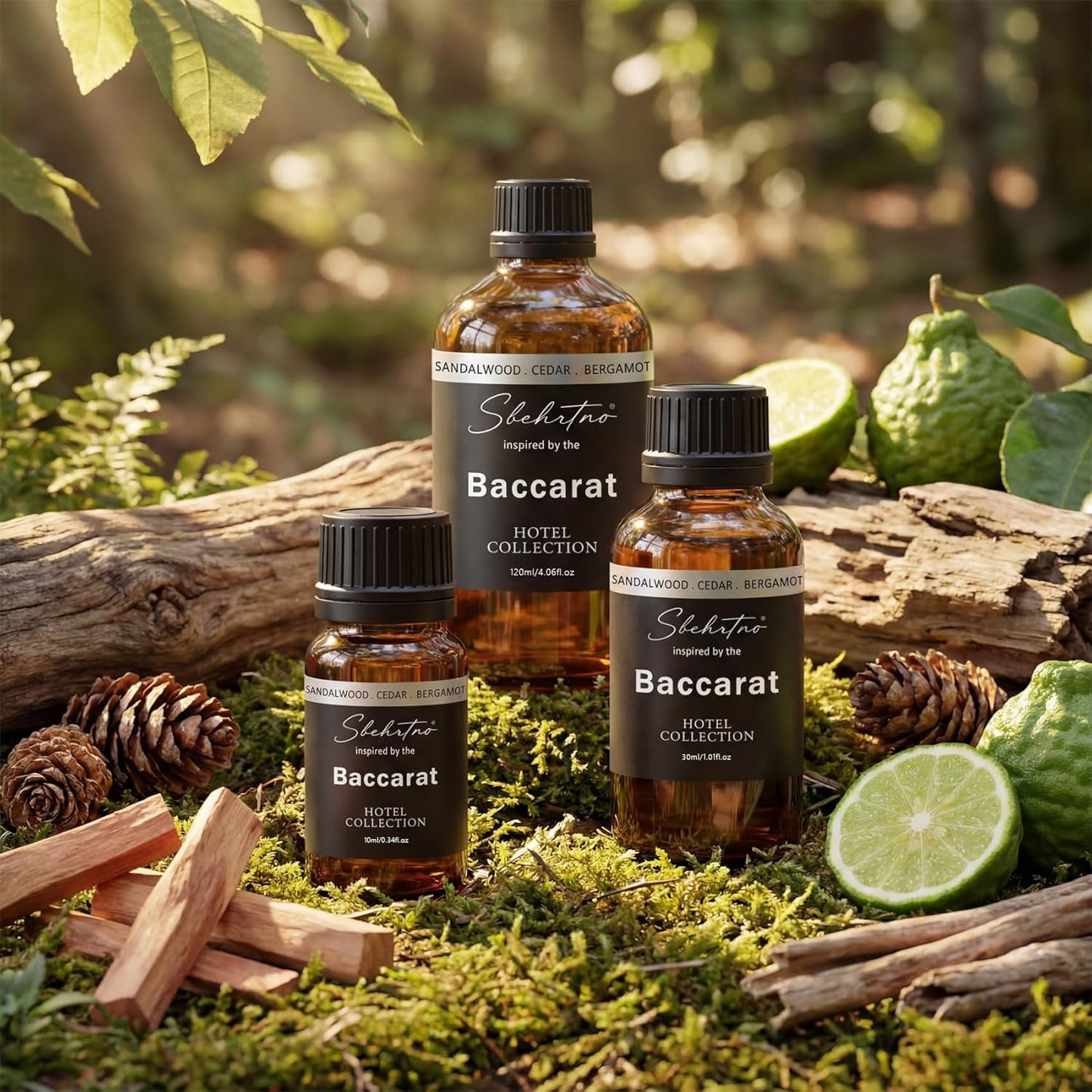 Sandalwood & Bergamot Diffuser Oil - Inspired by Baccarat Hotel Scent | 16.9 Fl Oz for Essential & Waterless Diffusers
