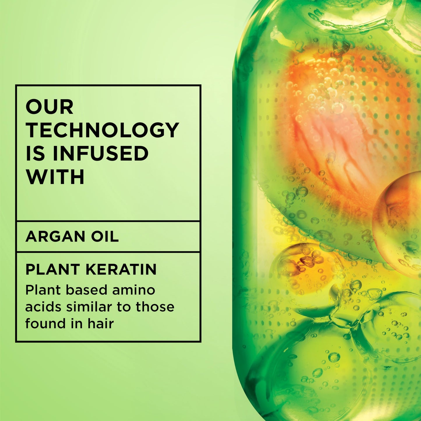 Garnier Fructis Sleek & Shine XL Leave-In Conditioner Cream, Anti-Frizz Hair Treatment with Plant Keratin + Argan Oil, Controls Frizz and Provides Smoothness For Frizzy, Dry Hair, Value, 16.9 Fl Oz