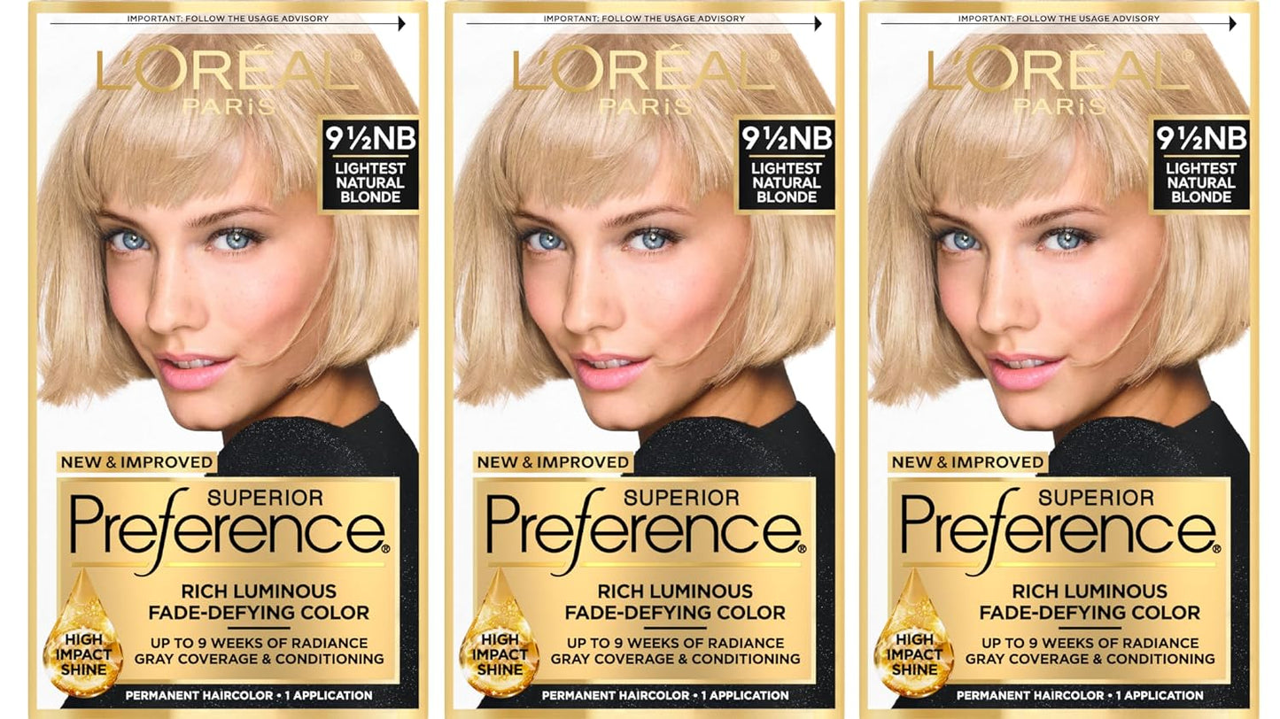 L'Oreal Paris Hair Color - Superior Preference Dark Ash Blonde 7A | Fade-Defying Permanent Dye for 9 Weeks of Radiance