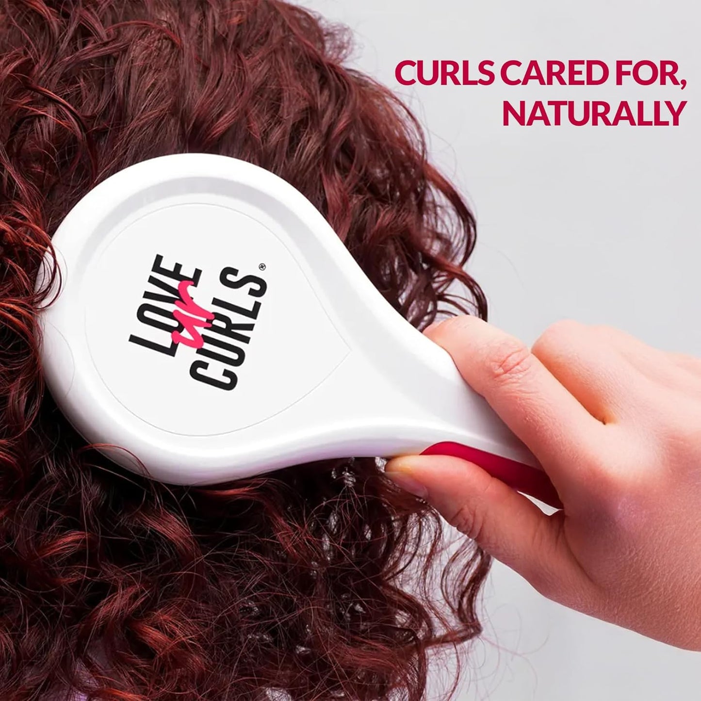 Detangling Hairbrush for Curly, Wavy & Coily Hair - Glide-Through Design Reduces Breakage | Wet or Dry Styling