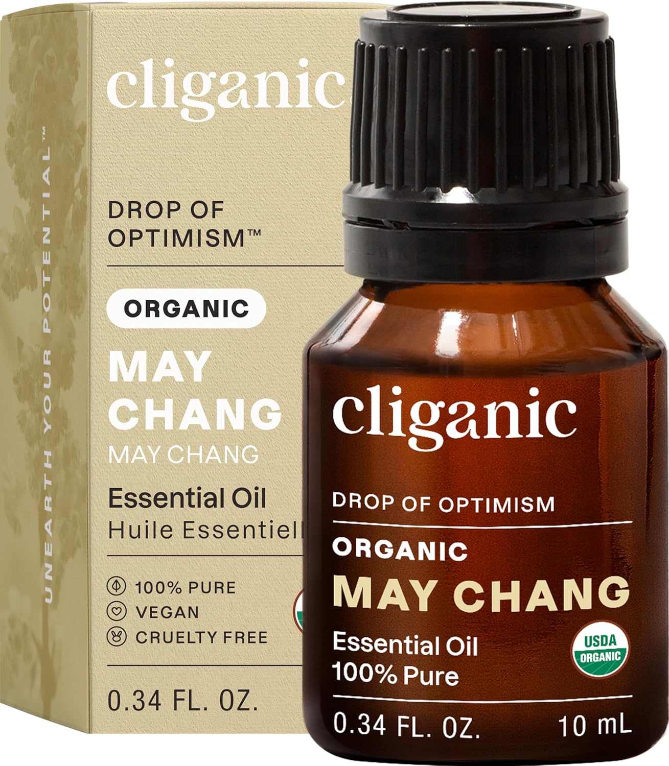 Cliganic Organic Lavender Essential Oil - 100% Pure Aromatherapy Oil | Non-GMO, 15ml