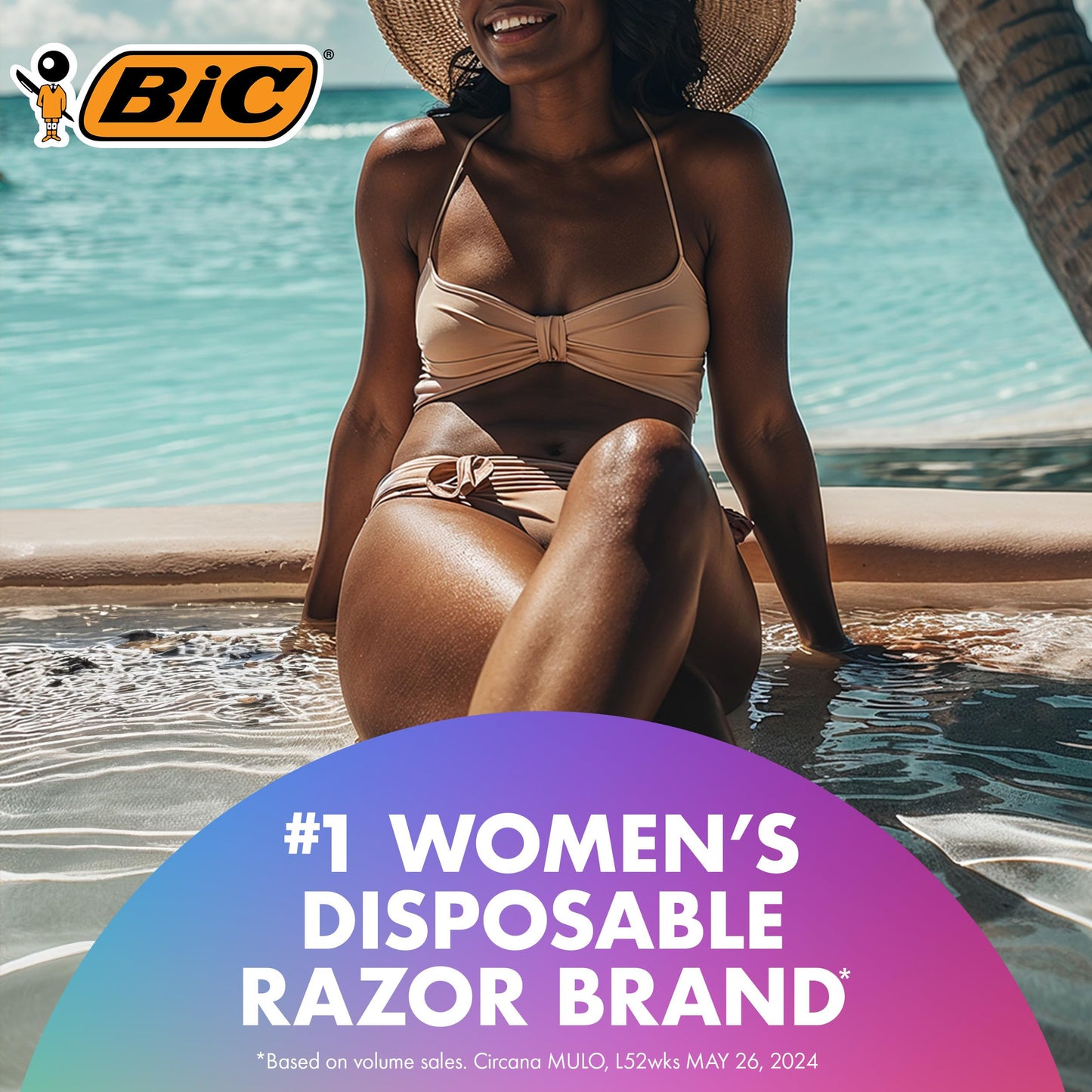 BIC Soleil 3 Scented Women's Disposable 3-Blade Razors, Moisture Strip with Vitamin E and Lavender Scented Handles, 4-Pack
