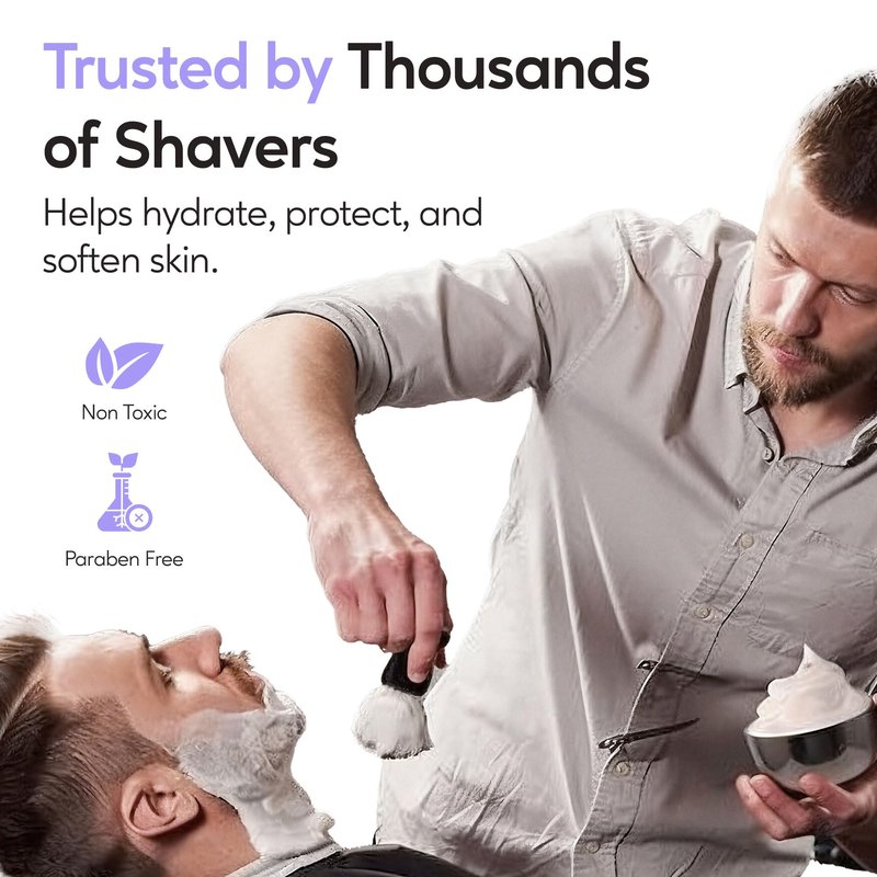 Henry Cavendish Lavender Shaving Soap with Shea Butter & Coconut Oil. Long Lasting 4 oz Puck Refill. Mens Shave Soap. All Natural. Rich Lather, Smooth Comfortable Shave. For Ladies and Gentlemen.