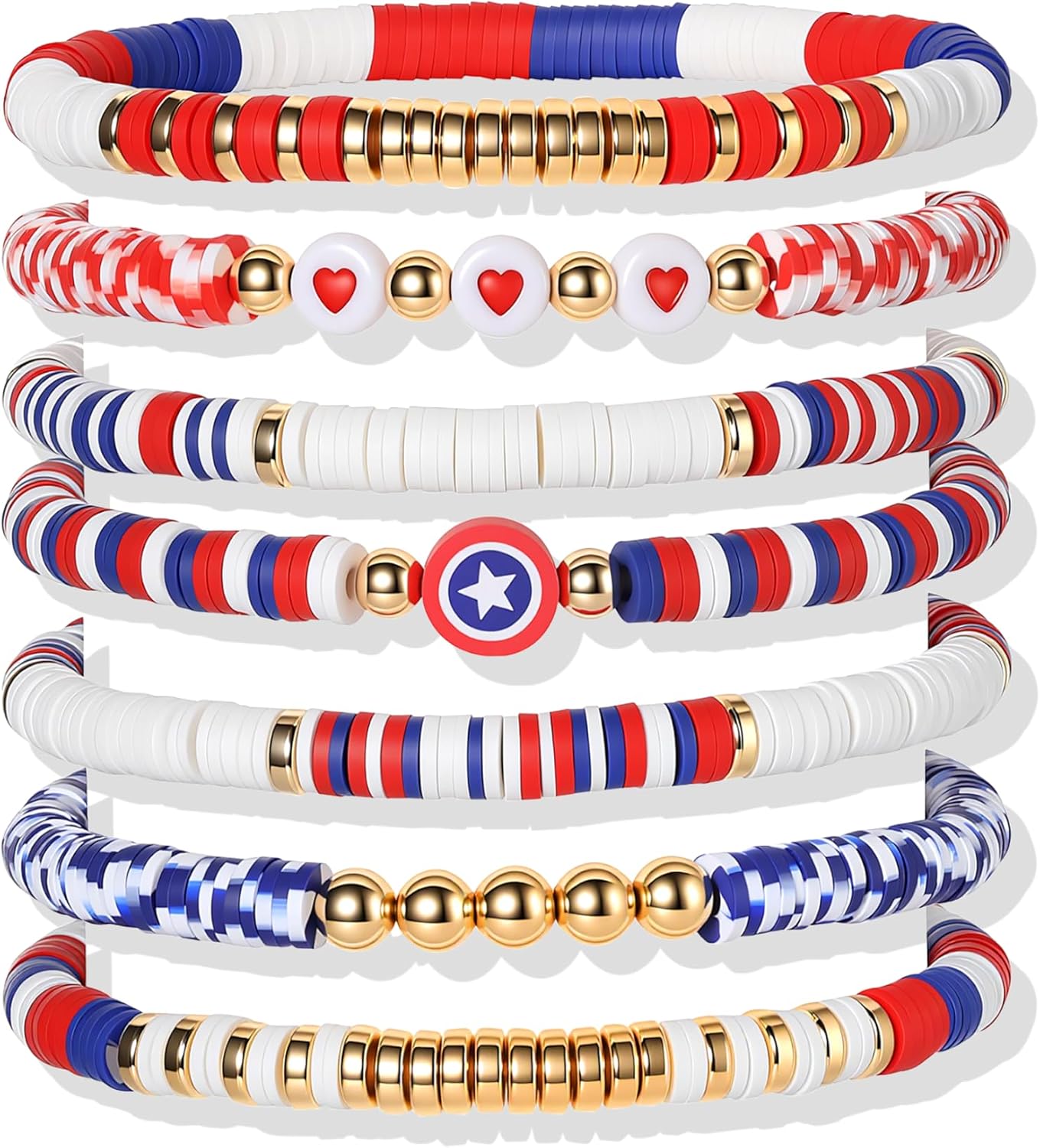 Friendship Bracelets Set - Colorful Beaded Stretchable Bracelets for Teens | Stackable Gift Ideas for Holidays