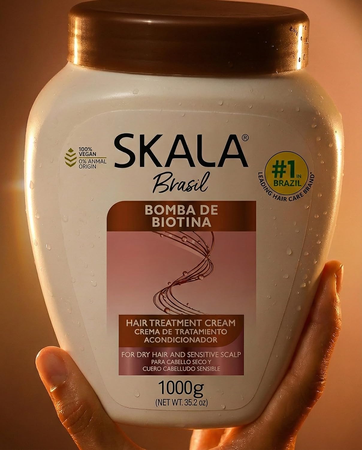 Skala Expert Biotin Bomb Hair Cream - Nourishing Hair Treatment for Weak, Damaged Hair | 1 Kg (35.2 oz)