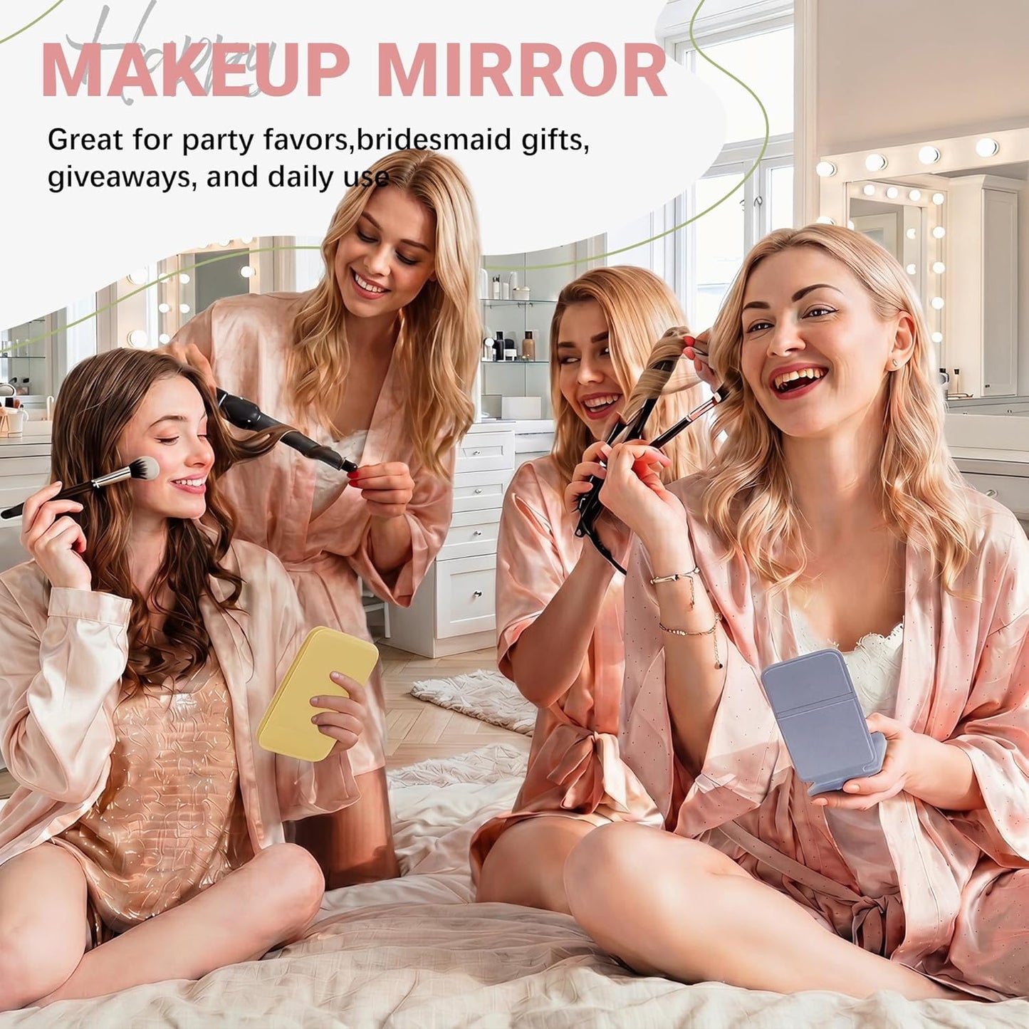 Compact Pocket Mirrors - 18 Pack Mini Folding Makeup Mirrors for Purse | Ideal for Travel & Daily Use