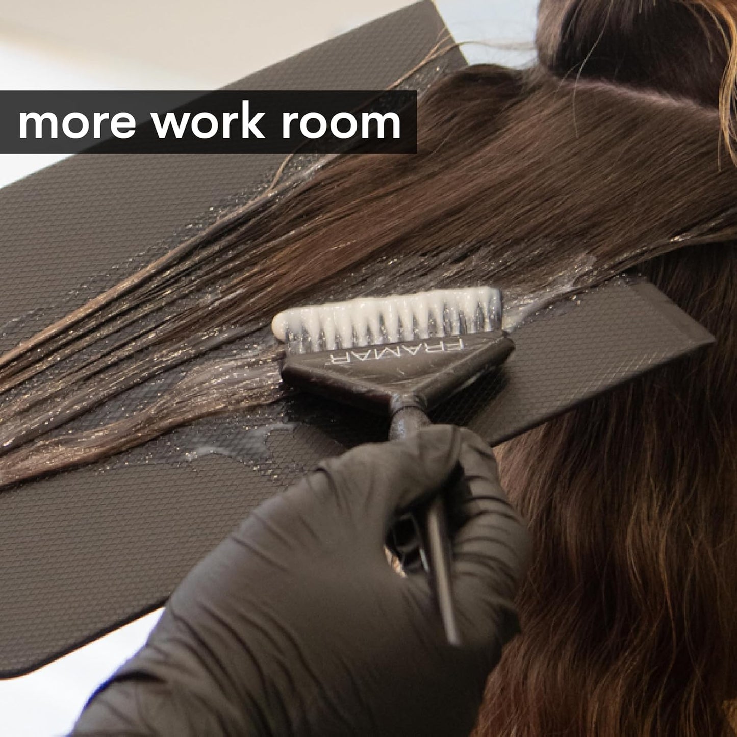 FRAMAR Extra Large Balayage Board | Precision Highlighting Tool for Hair Salons - Textured Black Surface