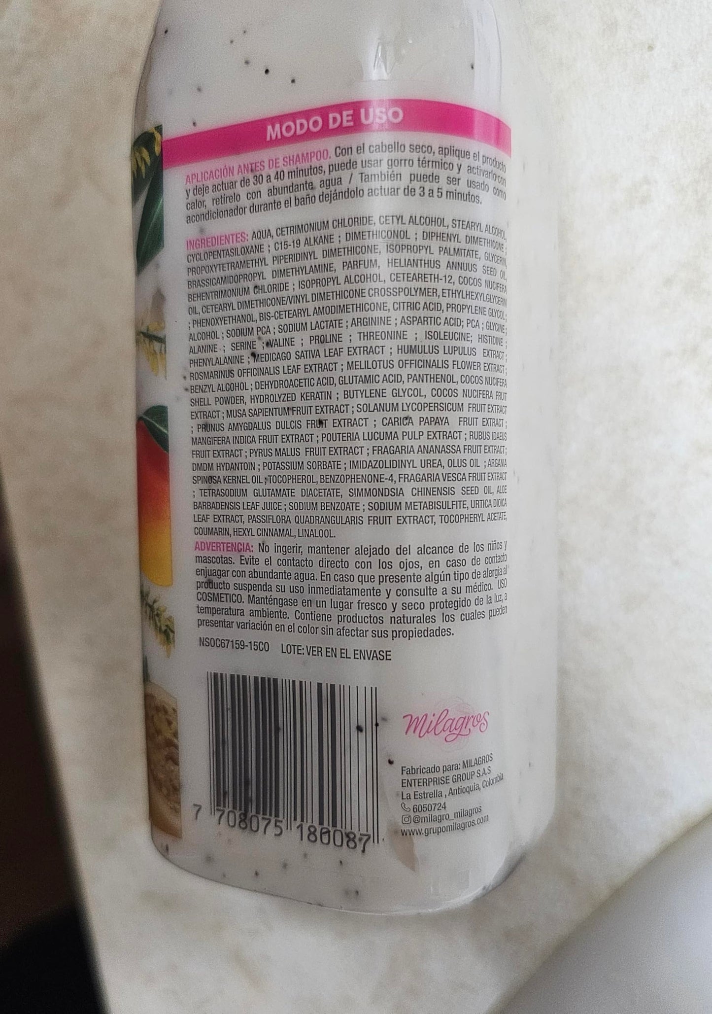 MILAGROS Tratamiento Biorepolarizador Capilar & Tratamiento Capilar Rescate Instantáneo - KIT Reparacion Intensiva Para Cabello Muy Dañados - Tratamiento Colombiano Milagros