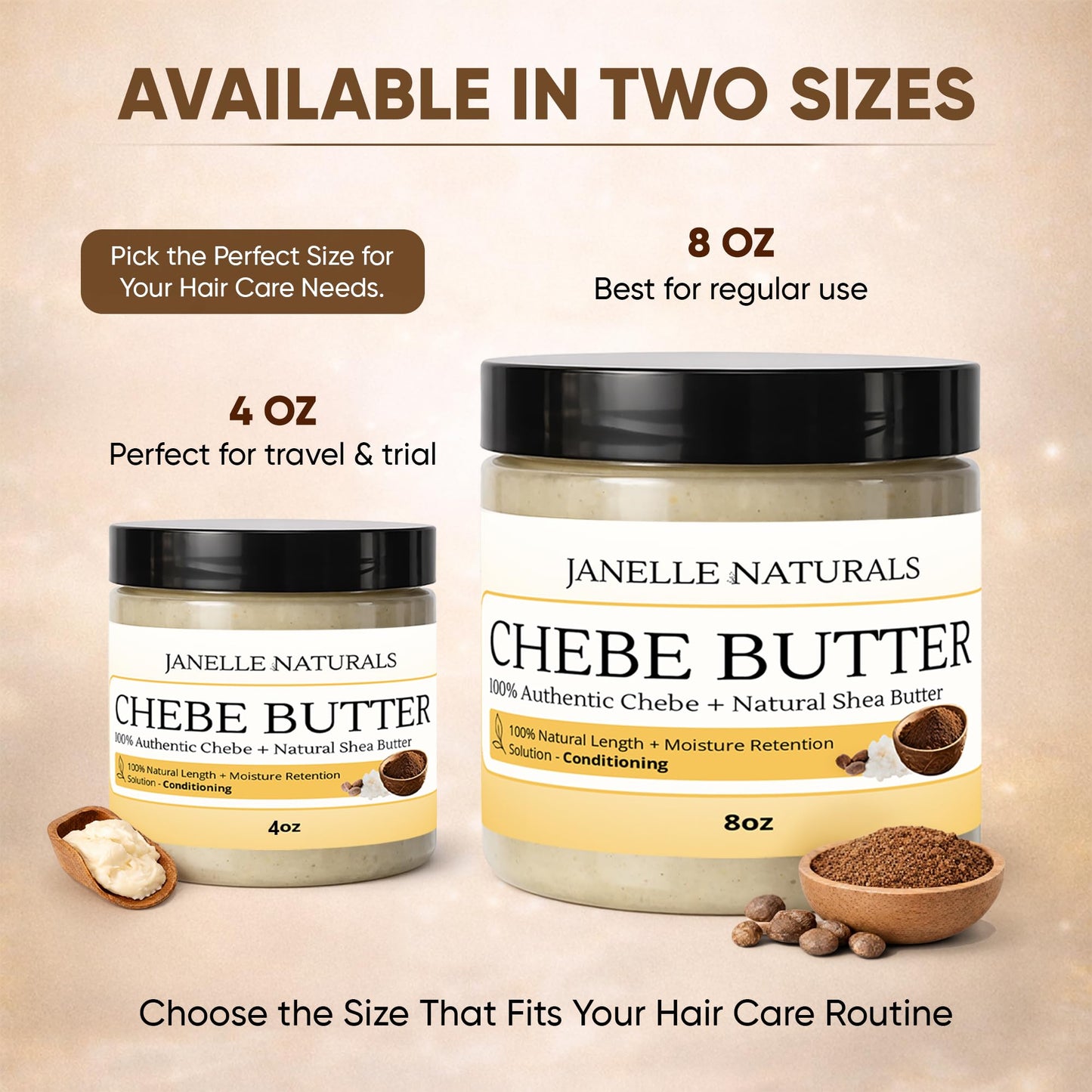 Janelle Naturals Chebe Butter, 4 oz