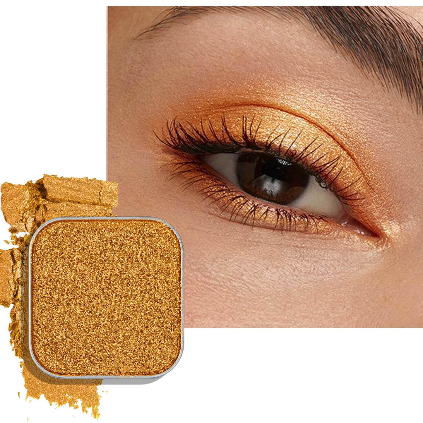 Chameleon Chrome Eyeshadow - Duochrome Lavender & Blue Reflects | Iridescent Metallic Shimmer, Bouncy Texture