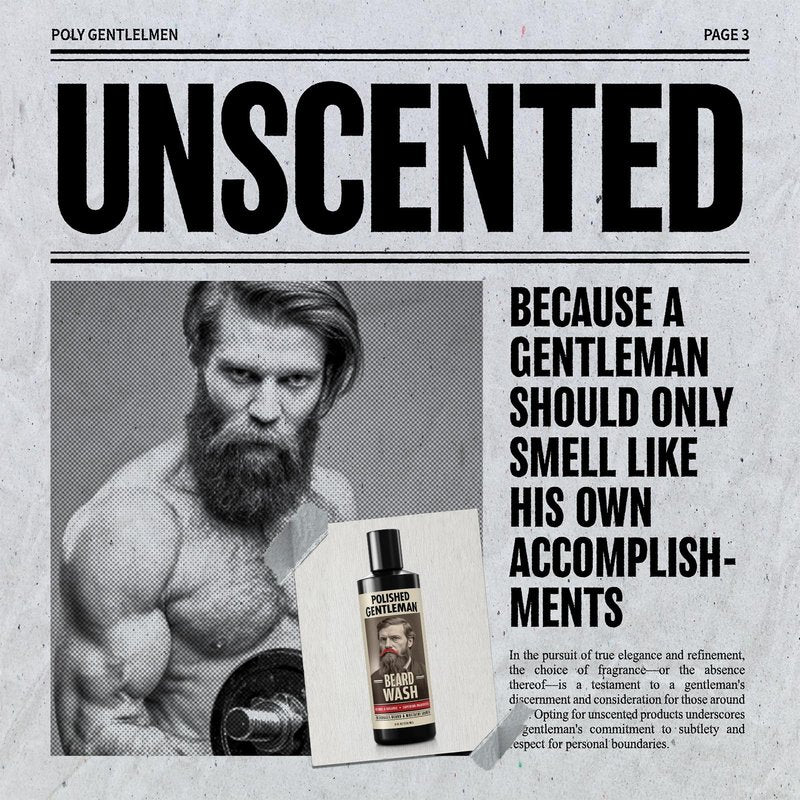 Refreshing Beard Shampoo and Face Wash with Peppermint Tea Tree and Argan Oil - for Thicker and Softer Beard (4oz)