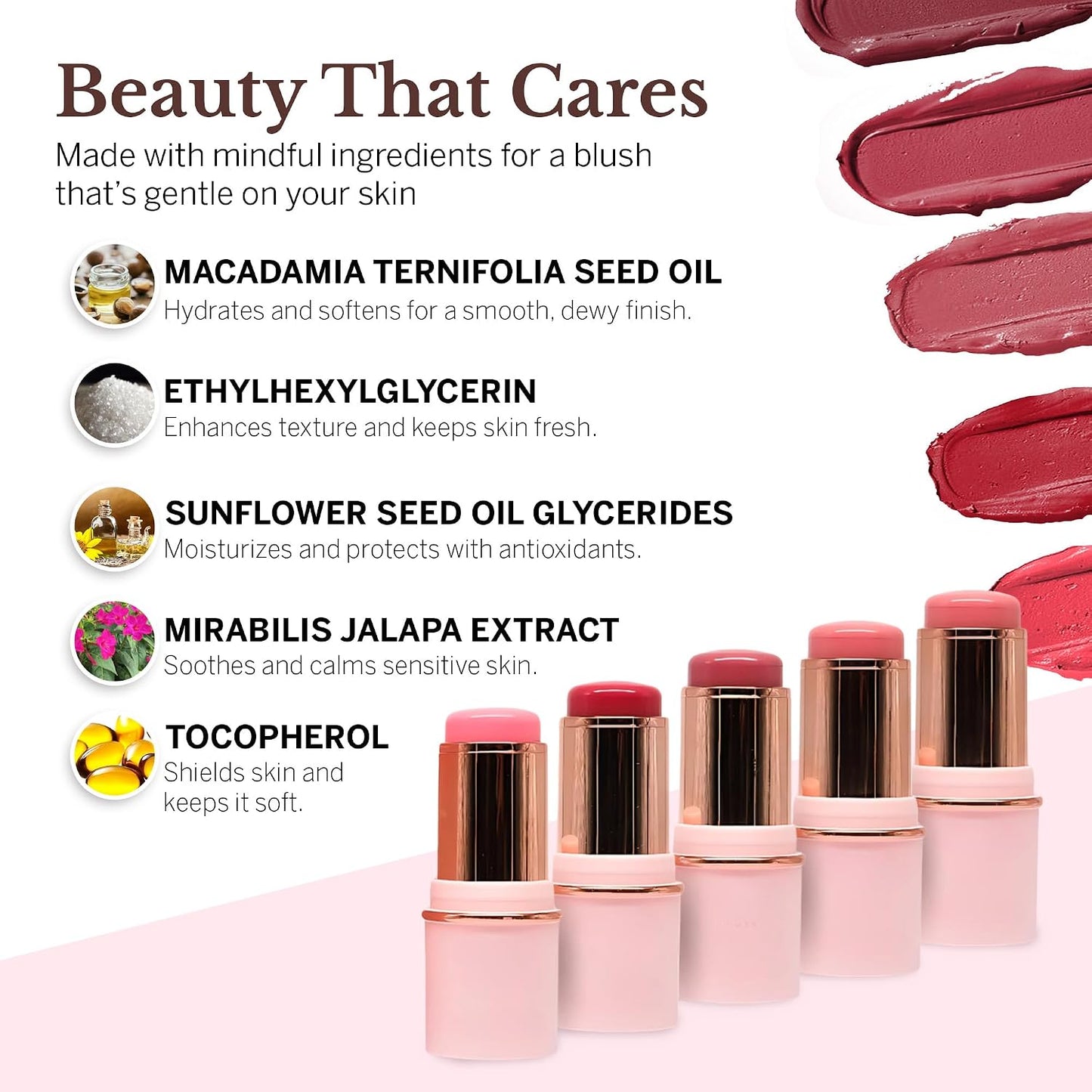 Multistick Cream Blush for Cheeks & Lips - Easy to Apply, Nourishing Formula | True Red, Compact Travel Size