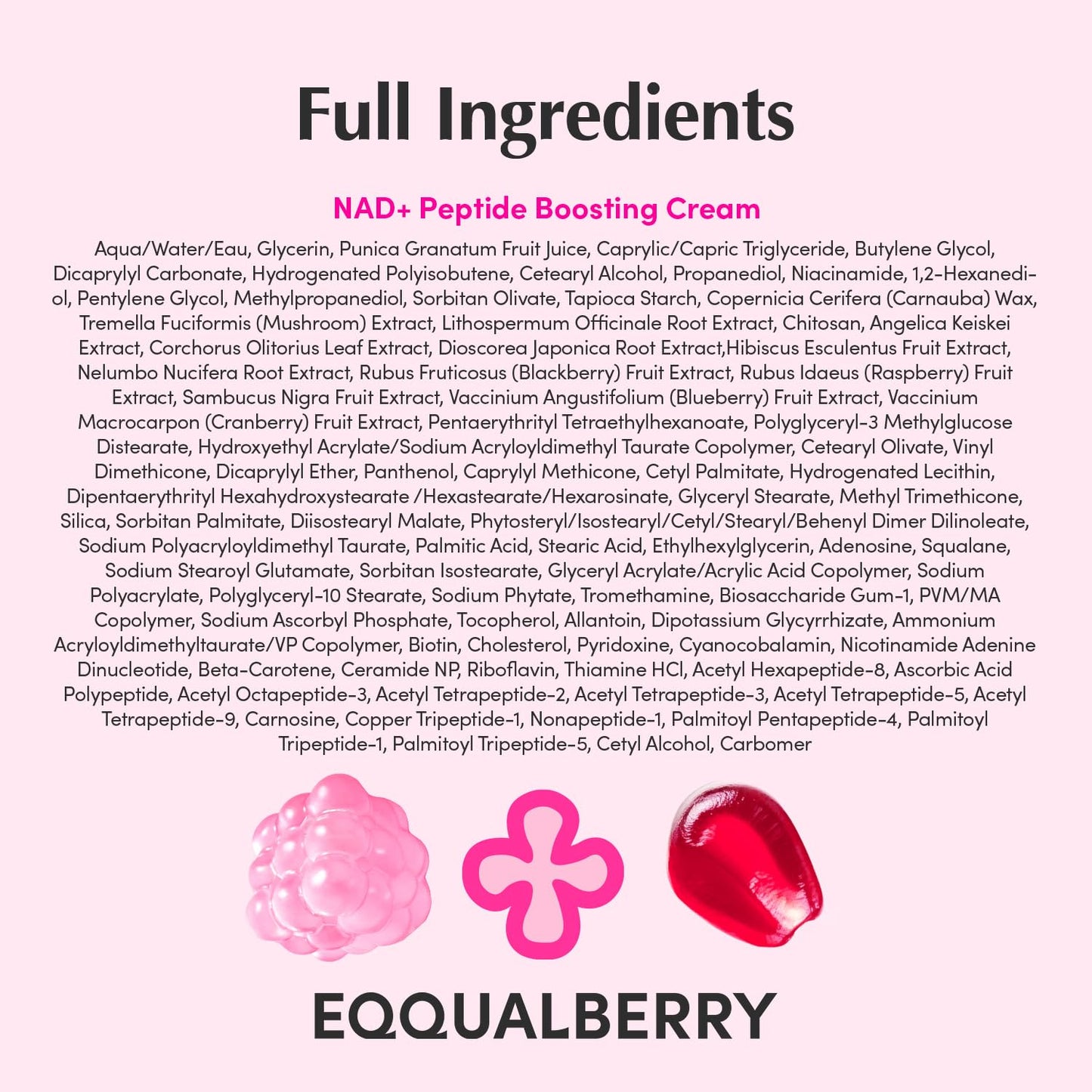 NAD+ Peptide Boosting Cream - Anti-Aging Face & Body Cream with 5% NAD+ & 13 Peptides | Firming Pink Neck Cream (1.69 fl. oz / 50ml)