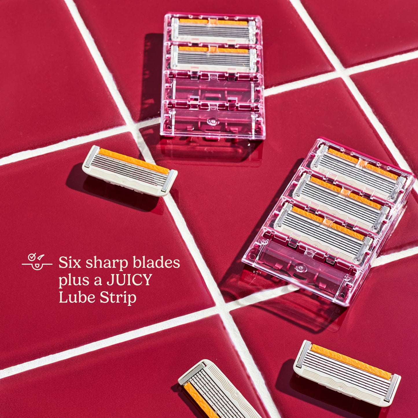 Dollar Shave Club For Women | 1 Purple Wavy Grip Handle, 4 Razor Refills, 1 Cashmere Santal Shave Butter, 1 Sugar Scrub, 1 Body Balm, 1 Shower Hanger | Razors for Women, Womens Razors for Shaving