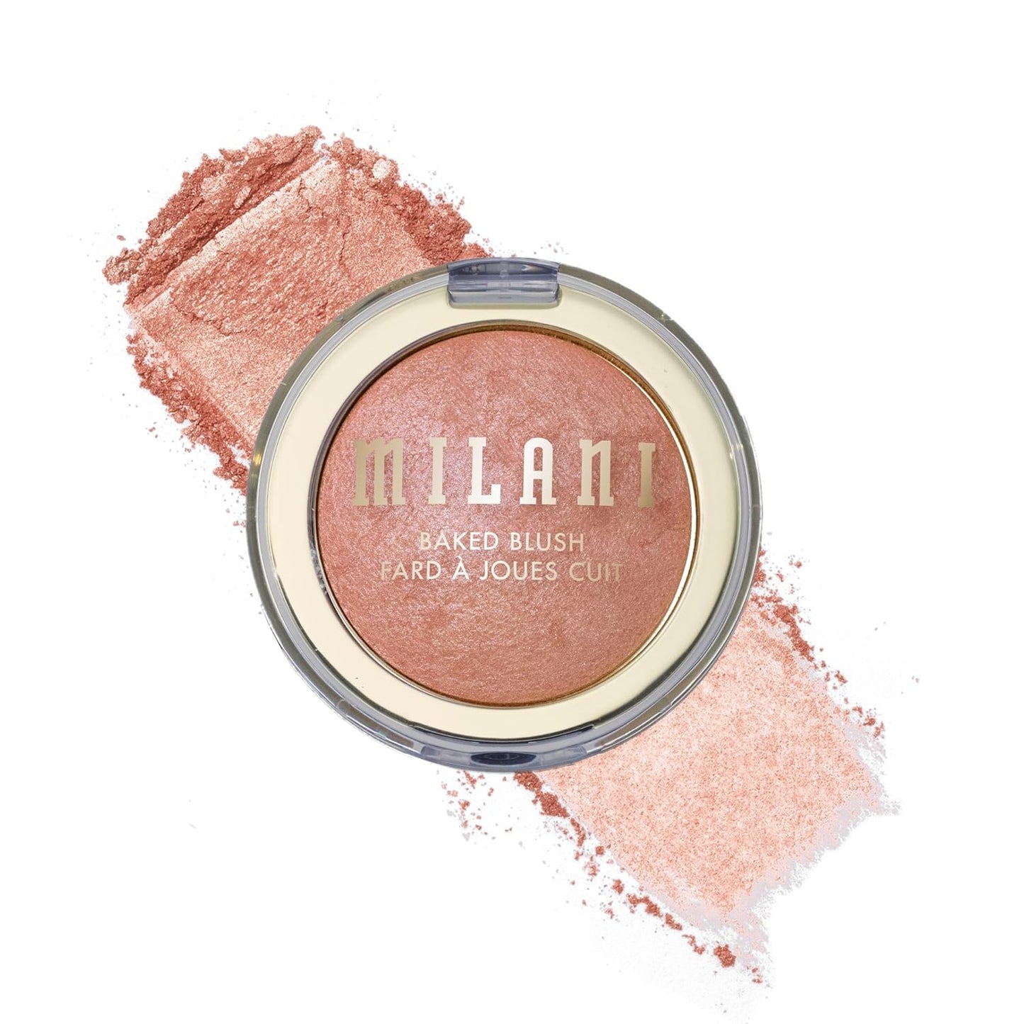 Milani Baked Blush - Cruelty-Free Powder Blush for Cheeks | Shape, Contour & Highlight - Dolce Pink