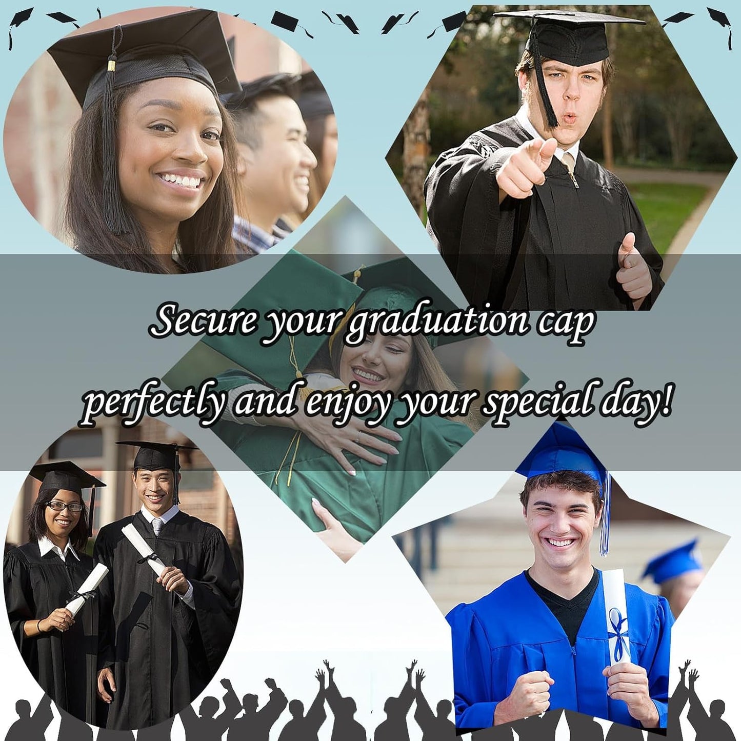 Graduation Cap Headband - Secure Your Cap with Stylish Hair Accessories | Perfect Gift for Graduates