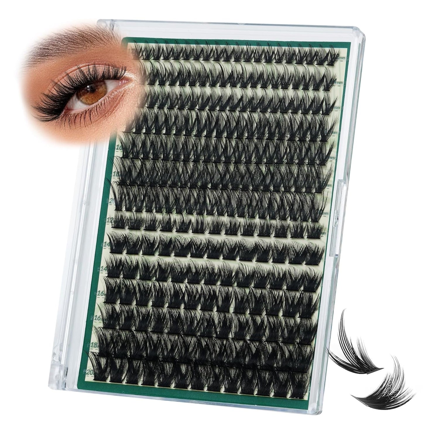 Spiky Manga Lash Clusters - 12-20mm Anime Eyelash Extensions | 80D & 100D Volume DIY Fairy Lashes