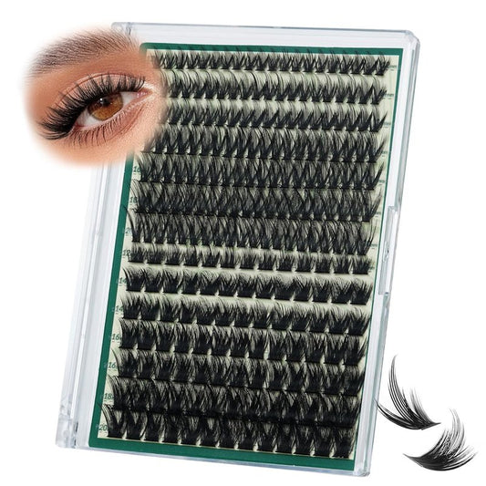Spiky Manga Lash Clusters - 12-20mm Anime Eyelash Extensions | 80D & 100D Volume DIY Fairy Lashes