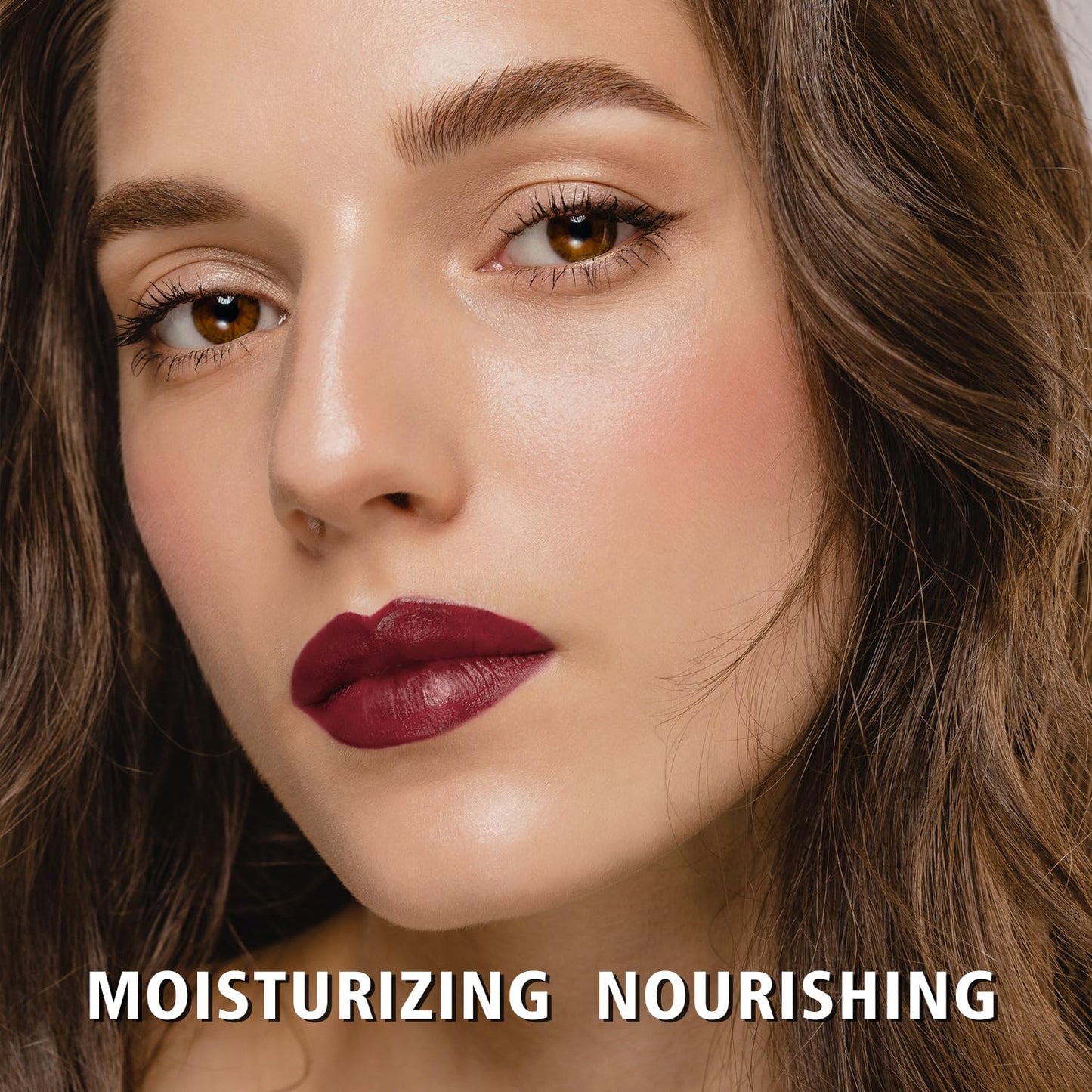 MAKI YIKA Moisture Dark Brown Lipstick for Women Hydrate Tinted Lip Balm for Mother's Day Dry Cracked Lips Sheer Lipstick Lip Tinted Glossy Finish,MA071 Maduro Brown