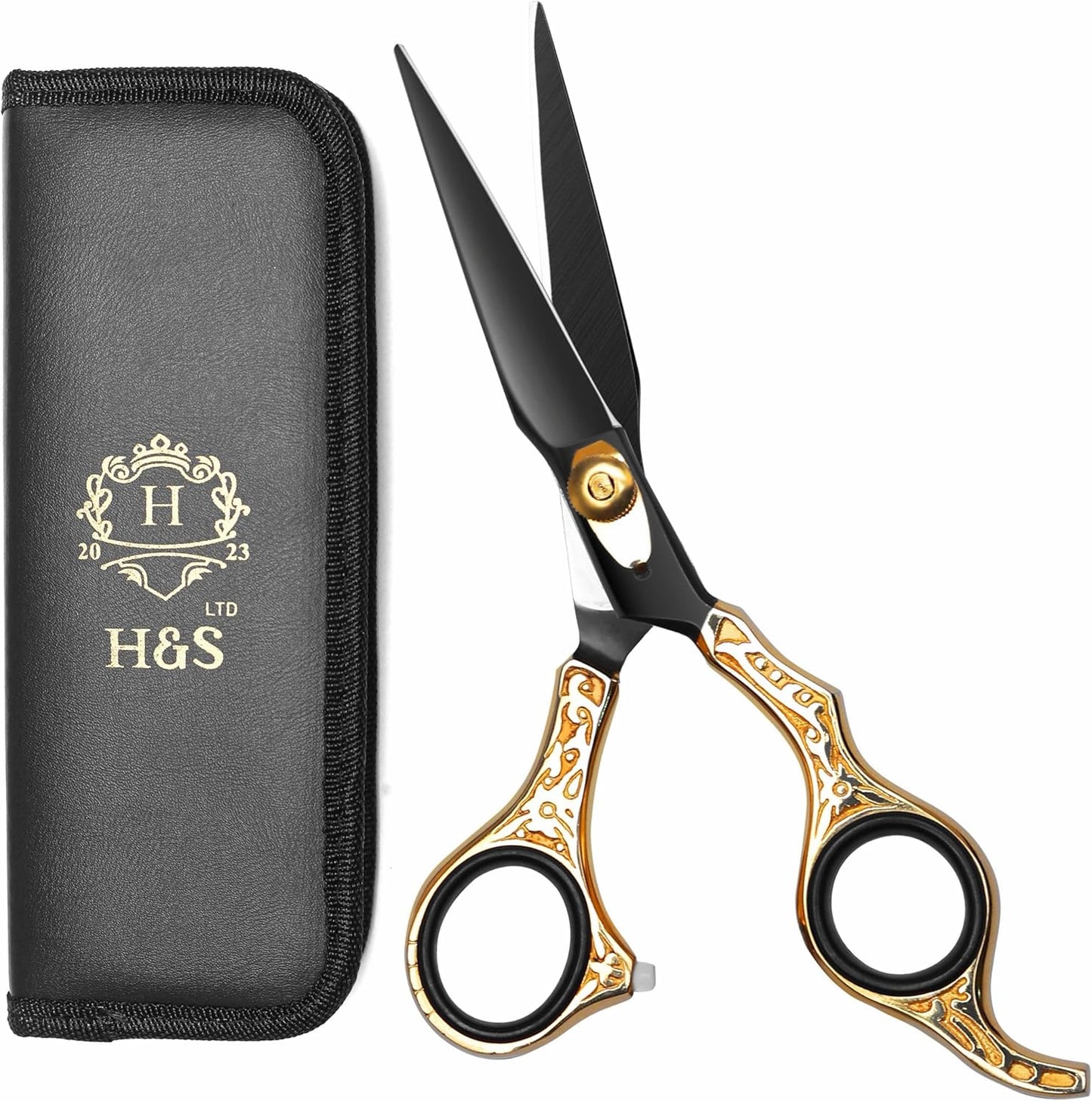 Professional Hair Cutting Scissors - Premium Japanese Stainless Steel | 6.5” Barber Shears for Salon & Grooming