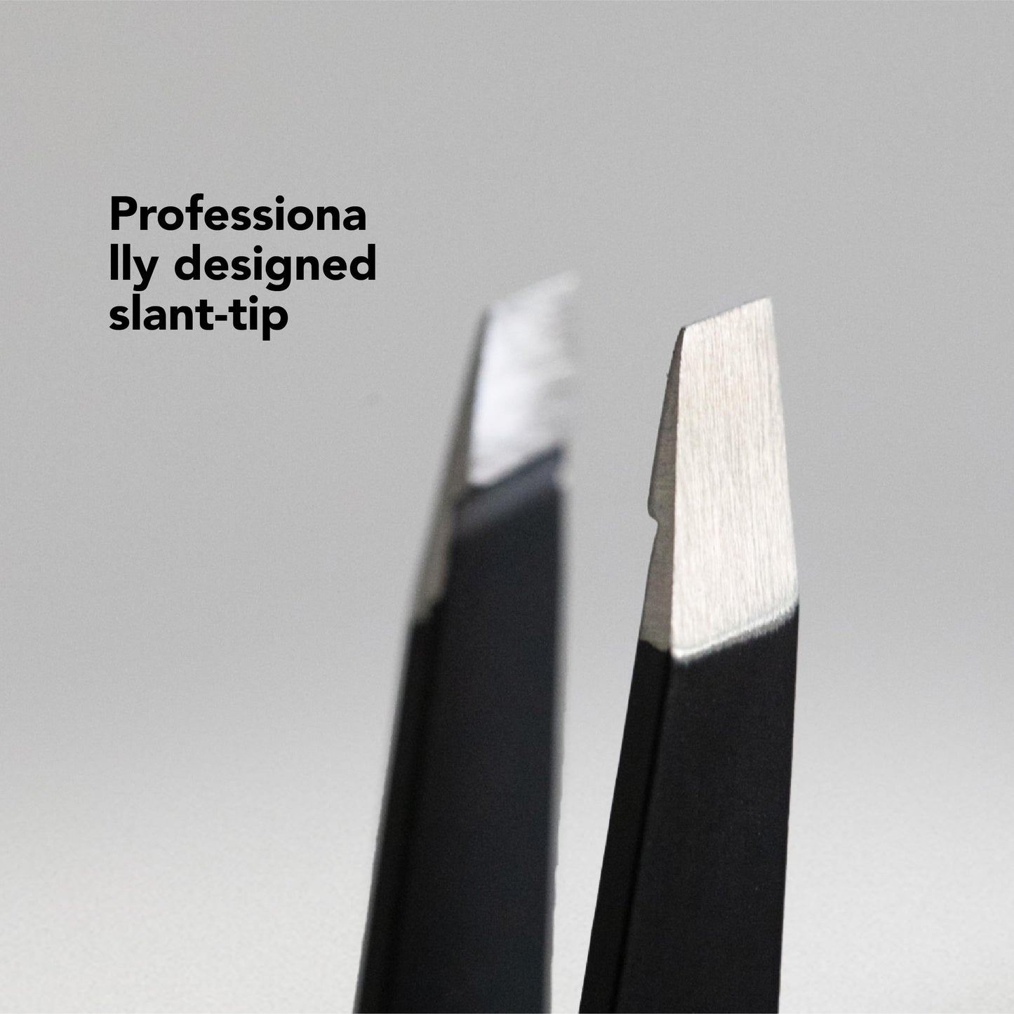 Cleverman Precision Slant Tweezer – Expert Eyebrow and Facial Hair Removal, Ideal for Ingrown Hair & Splinters, Travel Tweezer
