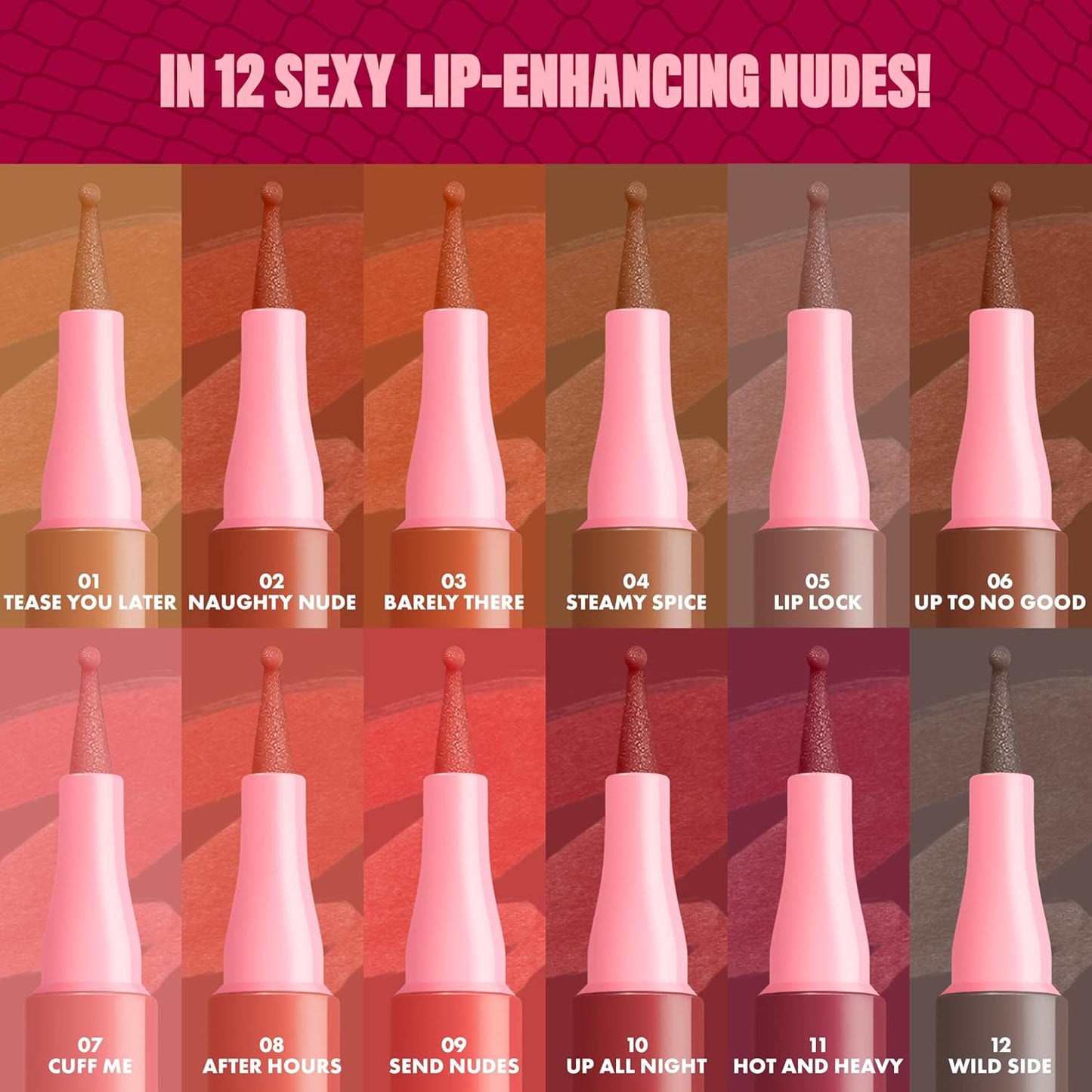 NYX Lip Lingerie Liner - All-Day Waterproof Lip Stain for Seamless Finish | Cuff Me Color