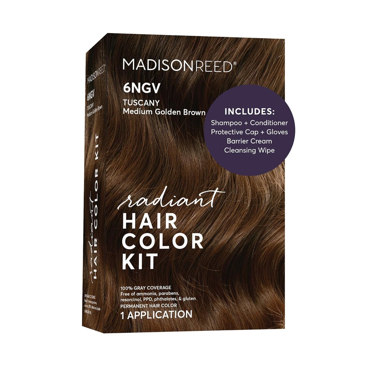 Madison Reed Radiant Hair Color Kit - 5RV Dark Garnet Red | Vivid Permanent Dye for Bold Color & Maximum Shine