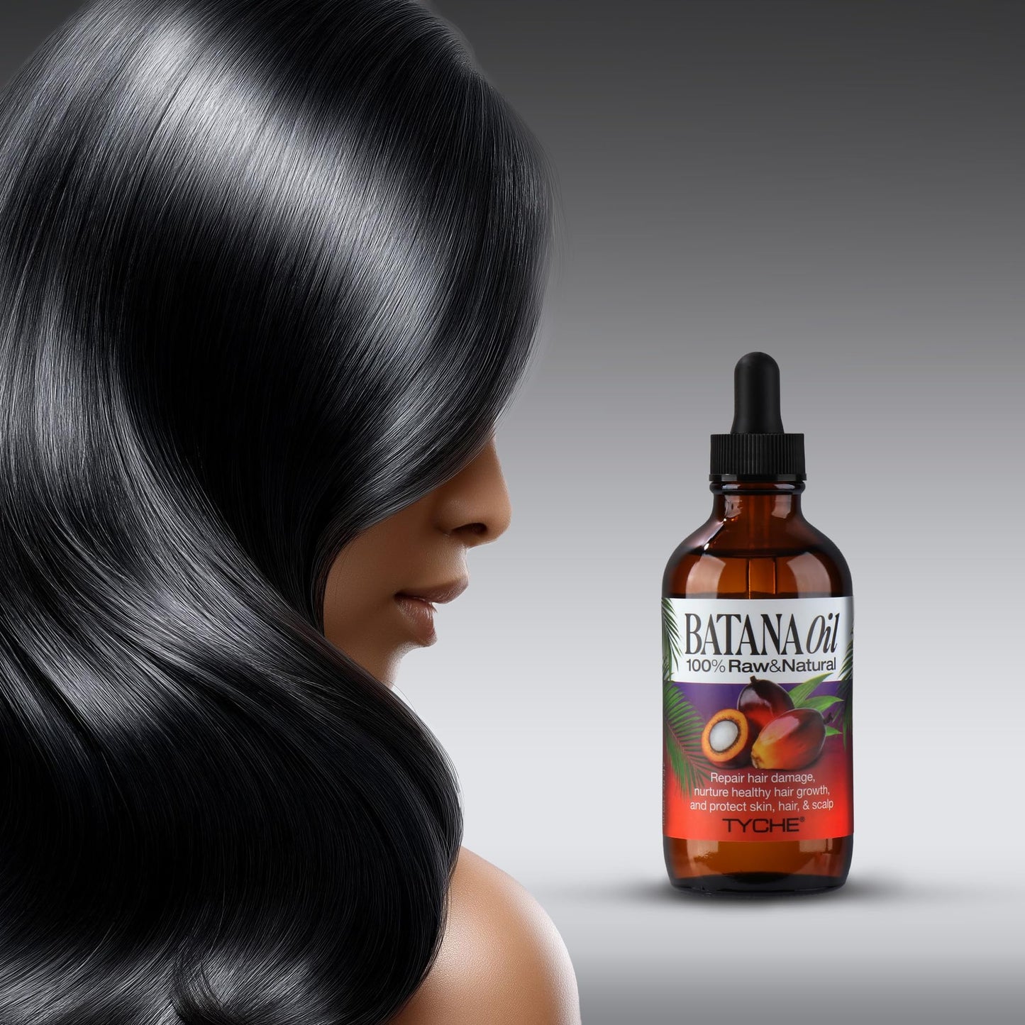 Tyche by Nicka K New York, Hair and Body Oil, Rosemary Oil, Batana Oil, Mosturizes Skin, Repairs Damaged Hair (Batana Oil)