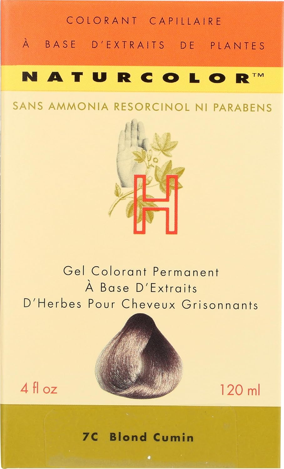 Naturcolor Hair Dye - 7C Caraway Blonde Permanent Hair Color, 4 Ounce