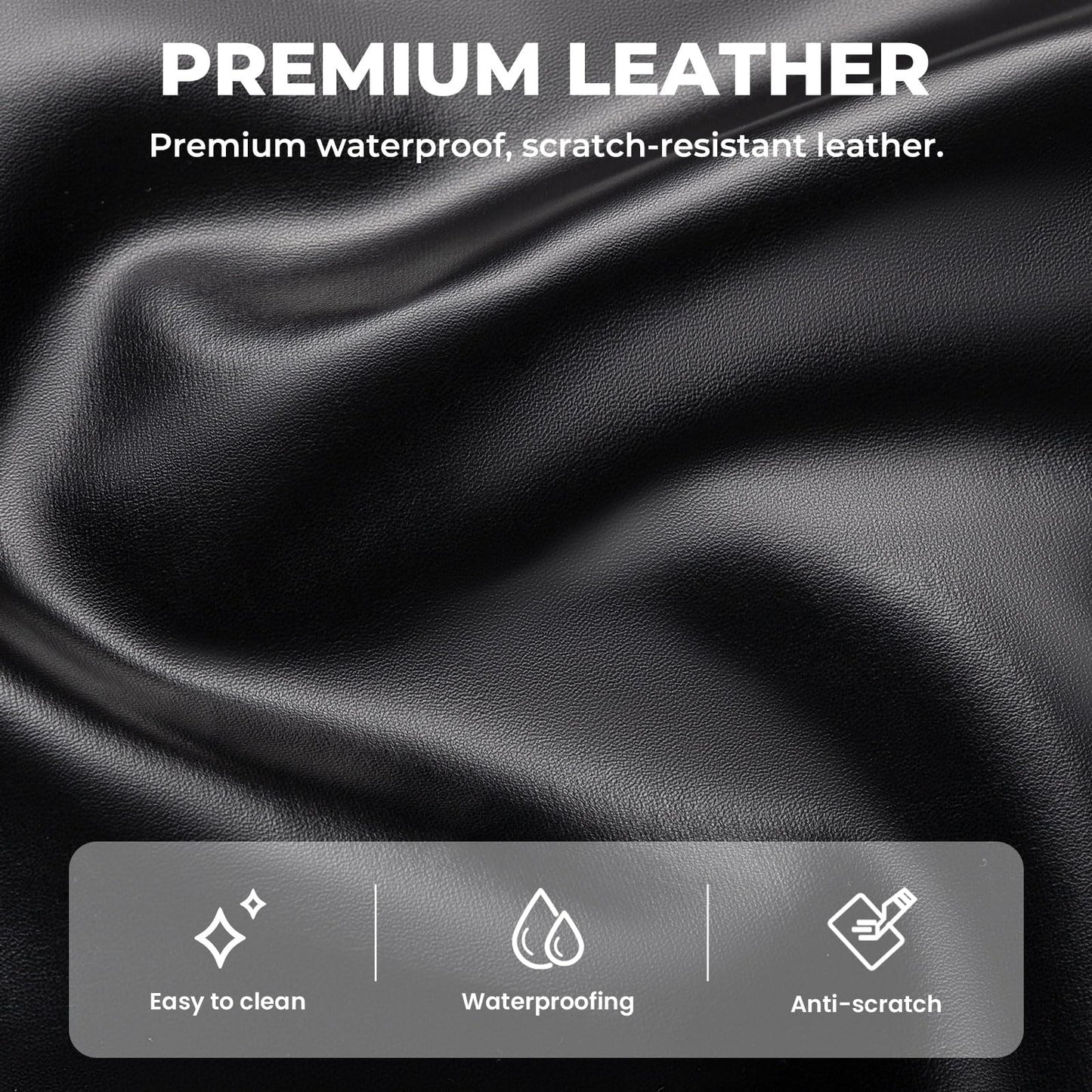 Noverlife 70x32in Massage Table Cover Protector, PU Leather Lash Bed Cover Reusable&Wipeable Esthetician Bed Covers Massage Beds Covers, Replacement Wax Mat for Beauty Salon Spa Tattoo - Black