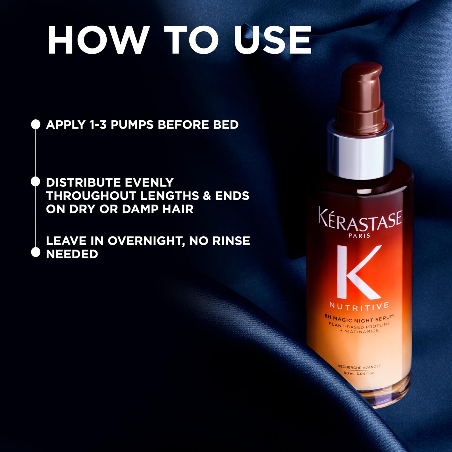 Kerastase Magic Night Hair Serum Set with Genesis Anti-Hair Fall Serum and Nutritive 8H Overnight Serum, Hair Care Gift Set to Strengthen, Nourish, and Reduce Break age, 2-Piece Set