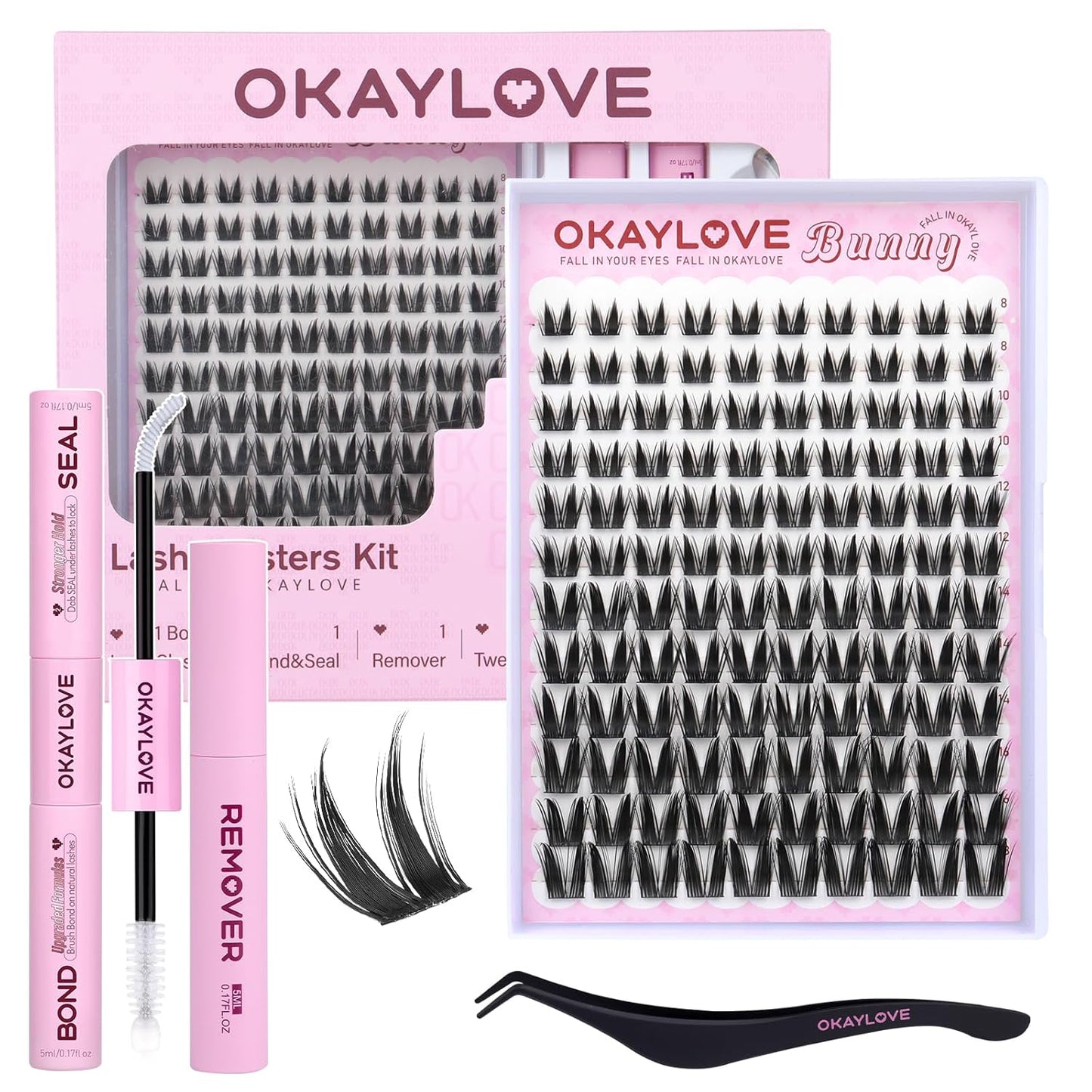 Manga Lash Clusters - Spiked DIY Eyelash Extensions | 140pcs CC Curl, 8-18mm Length