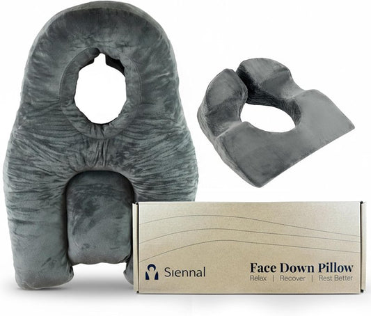 Face Down Pillow for Eye Surgery | 3-Vent Design for Easy Breathing - Vitrectomy & BBL Recovery, CertiPUR-US® Memory Foam