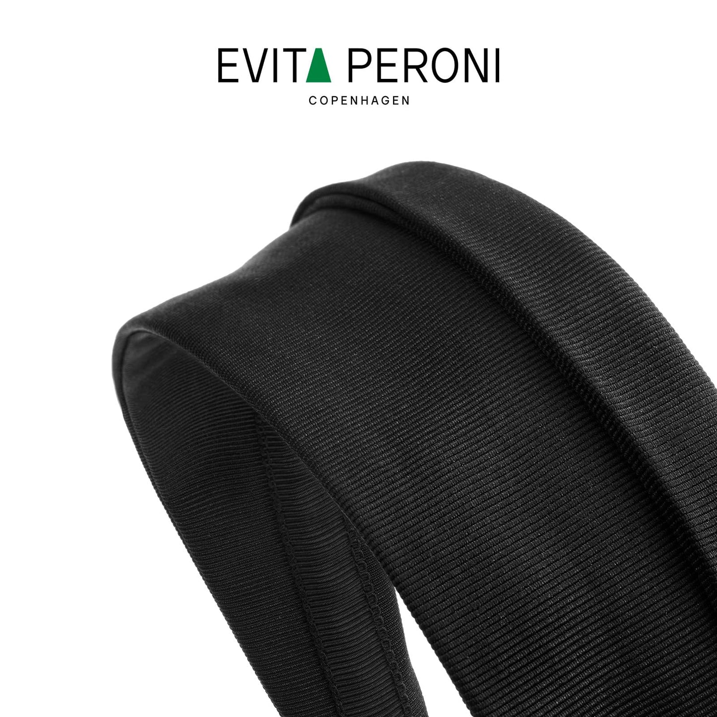 EVITA PERONI 2.75-Inch Wide Fabric Headband for Women – Foldable Hairband, Comfortable, Covers Gray Hair-Coffee Brown