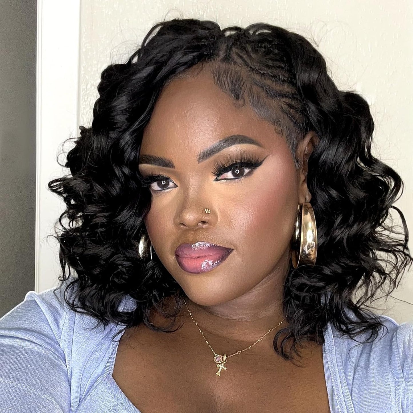 ToyoTress Ocean Wave Crochet Hair - 10 Inch Invisible Knotless Deep Curly Braiding Hair | Natural Color, 250G