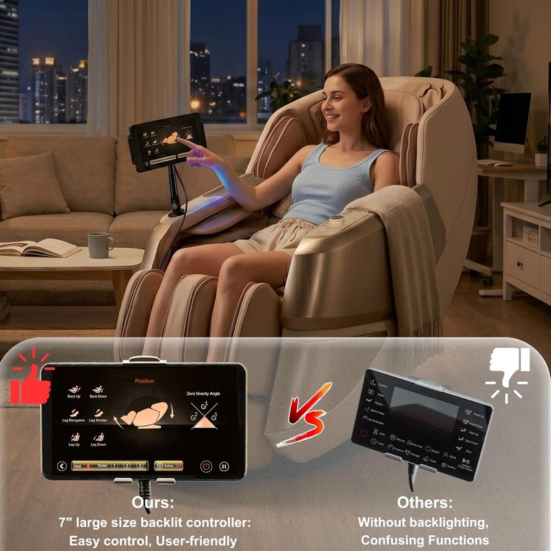 MassaMAX 4D Massage Chair - Full Body Recliner with AI Voice Control & 27 Auto Modes | Zero Gravity, Deep Yoga Stretch, 55" SL Track