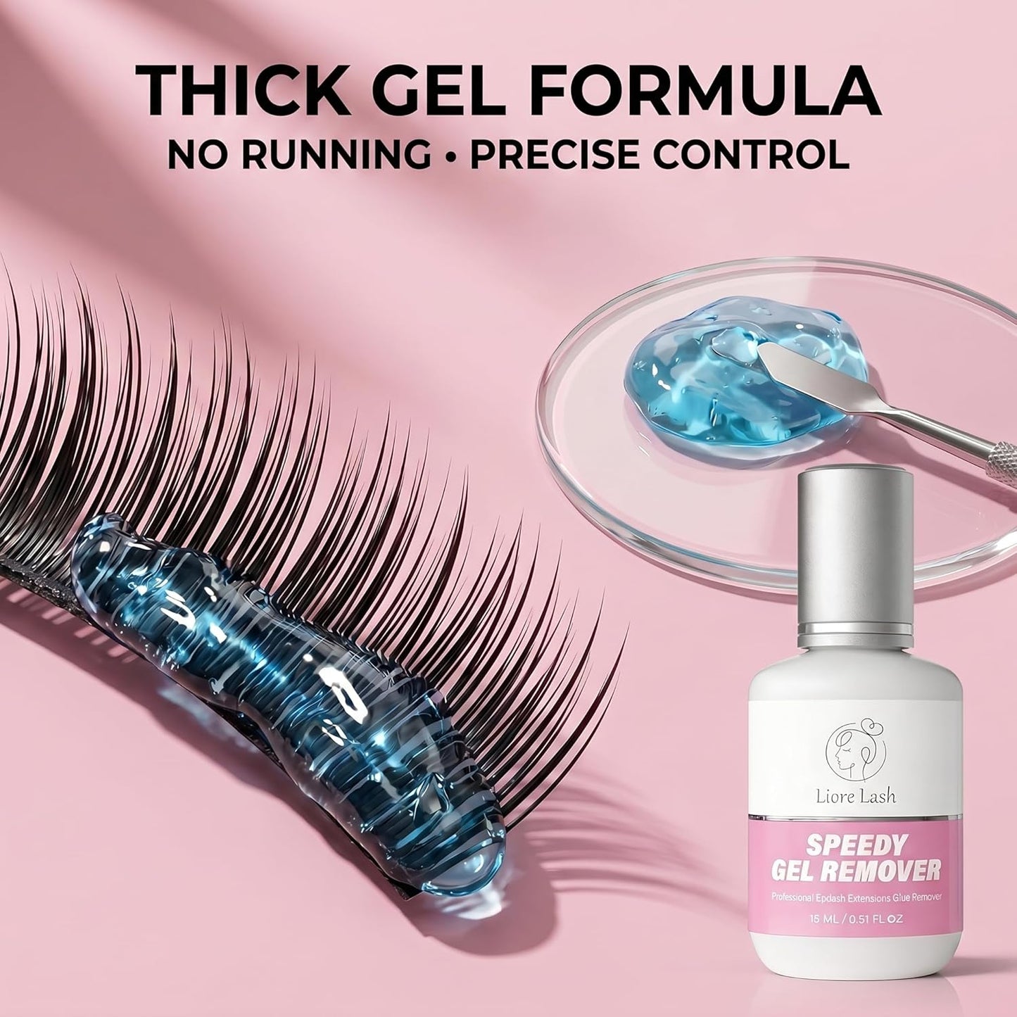 Speedy Gel Remover for Lash Extensions - GBL Free Debonder | Fast 60 Sec Dissolution Time