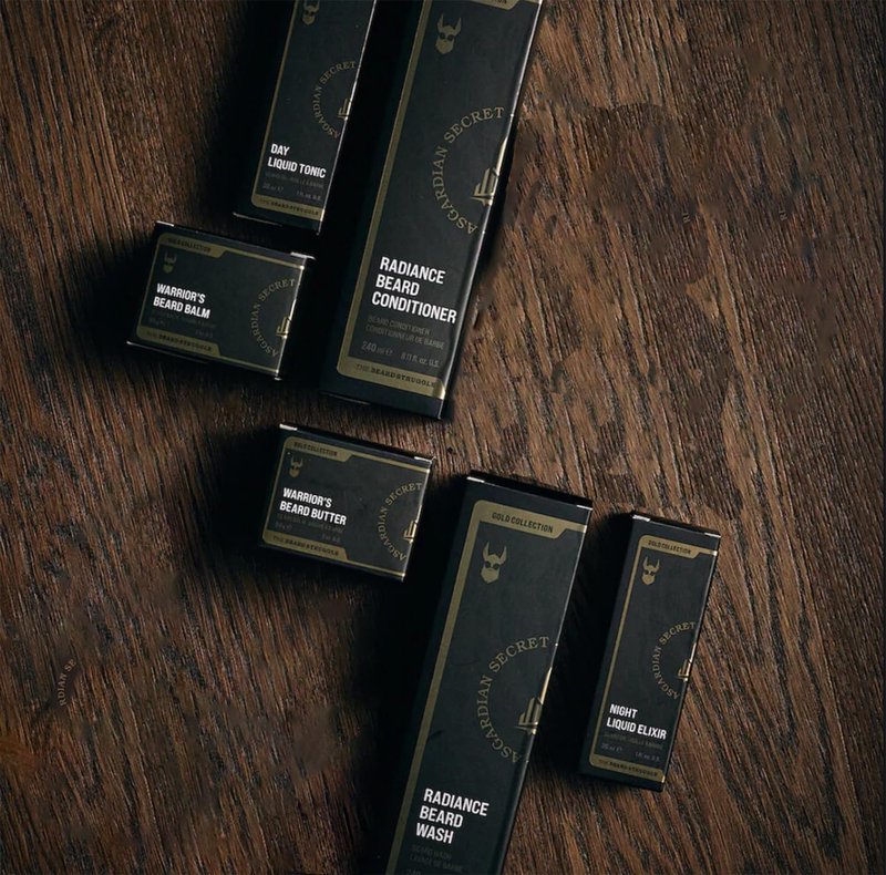 The Beard Struggle Greenlander Bundle Beard Kit - Includes Beard Cream, Beard Balm, Beard Night Oil, Beard Day Oil, Beard Wash & Beard Conditioner - Platinum Collection - Surtr's Fury